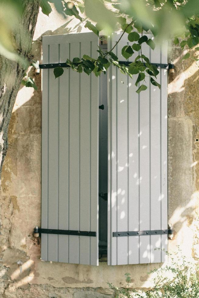 Blue shutters in Provence photo