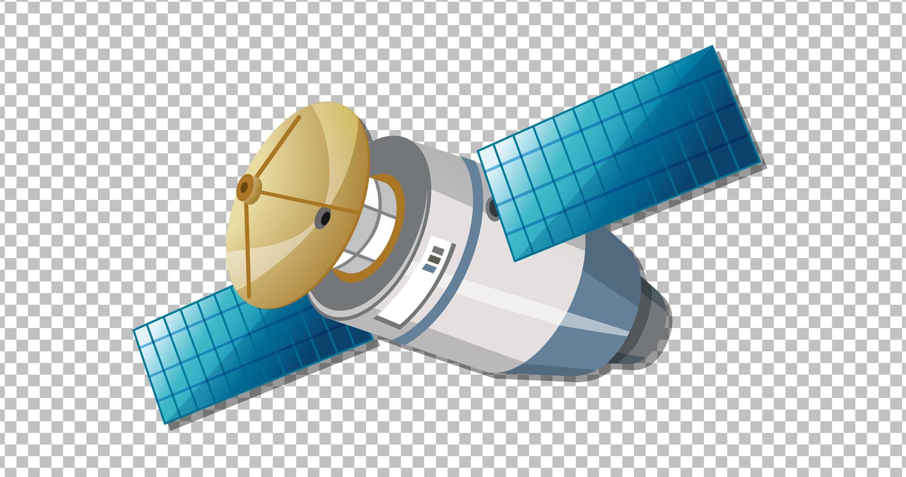 Satellite on transparent background vector