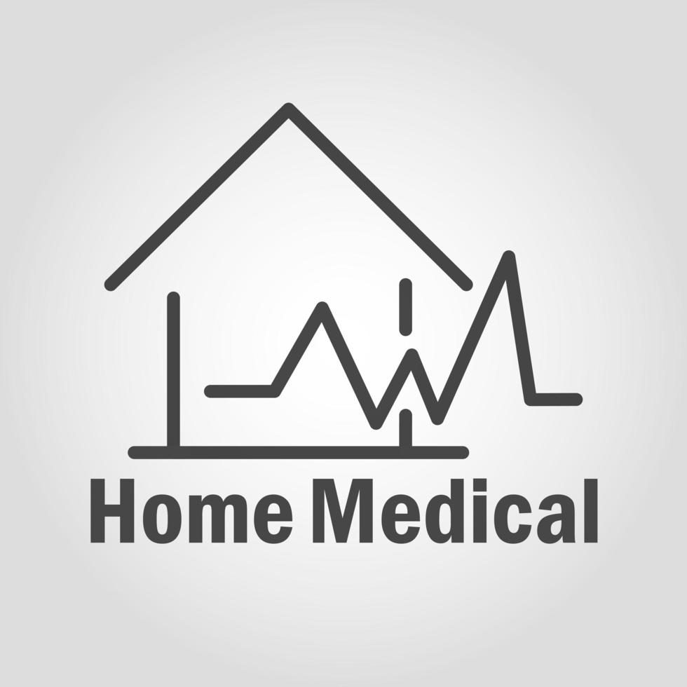 Home medical assistance banner with pictogram vector