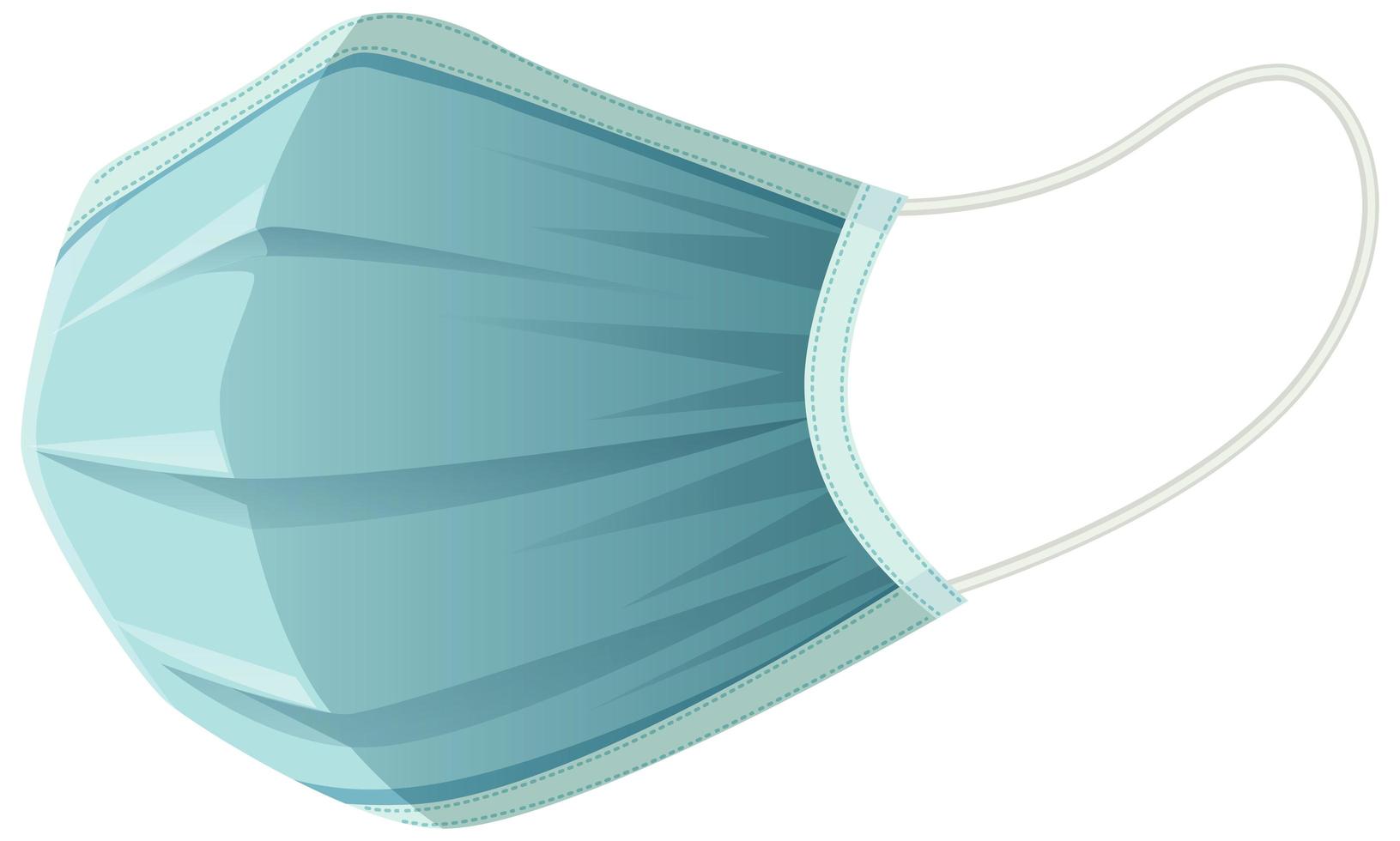 Medical mask on white background vector