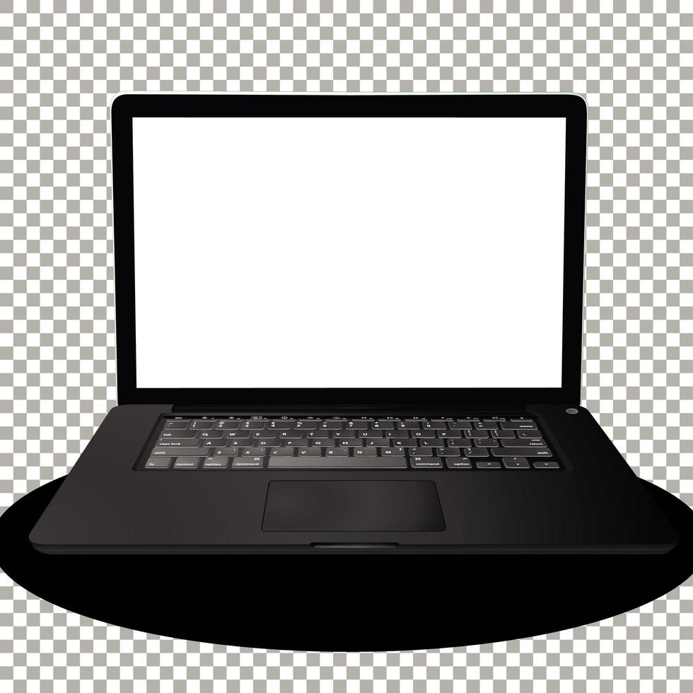 Laptop or computer isolated vector