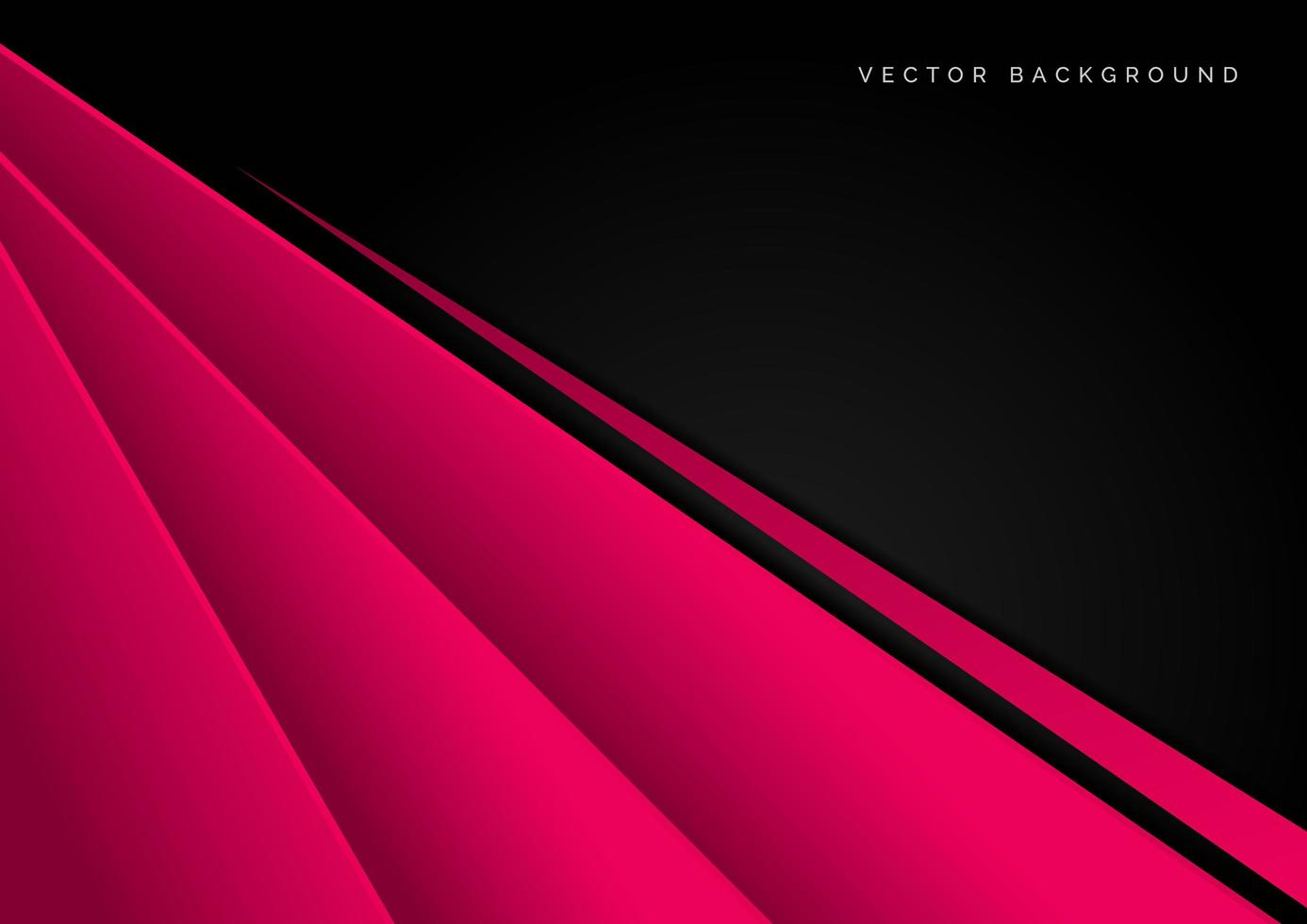 Abstract template design with pink and black elements vector