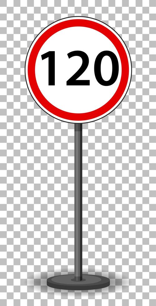 Red traffic sign isolated vector