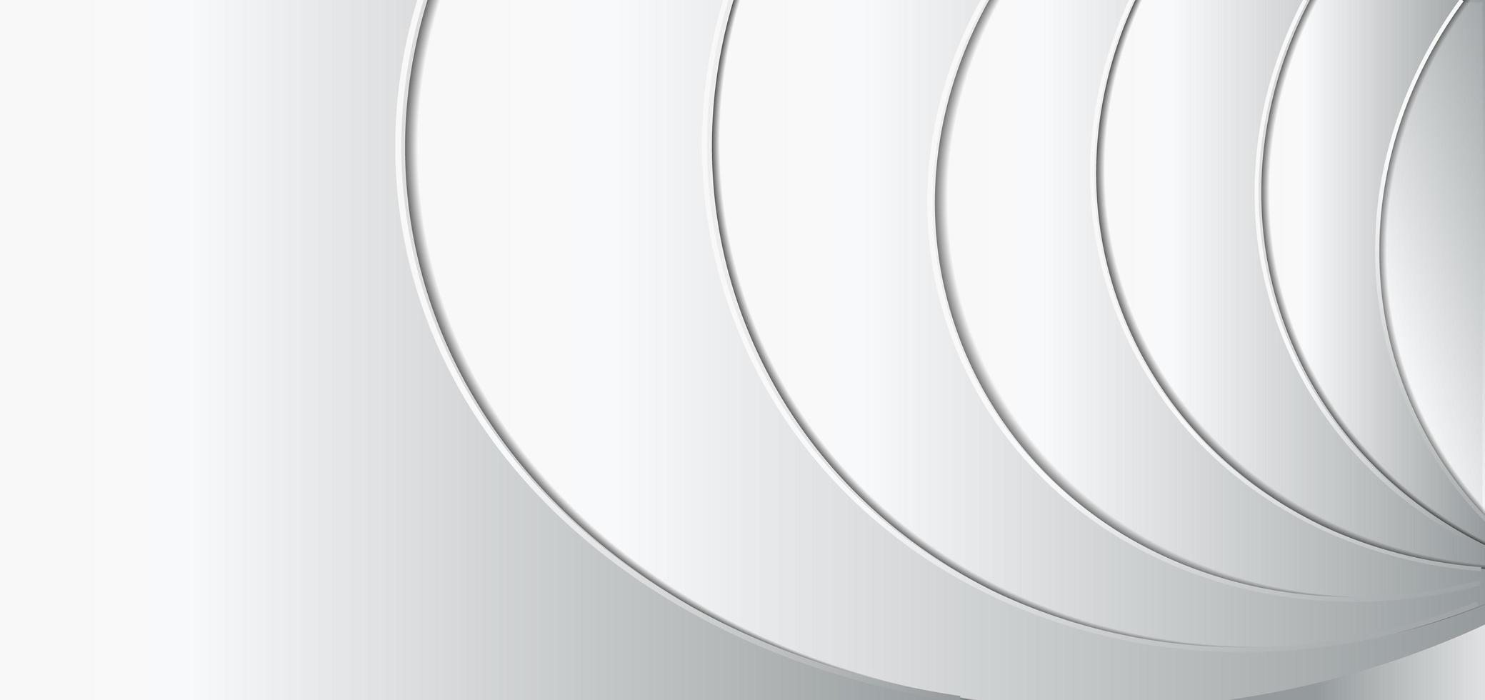 Abstract template white and grey geometric background vector