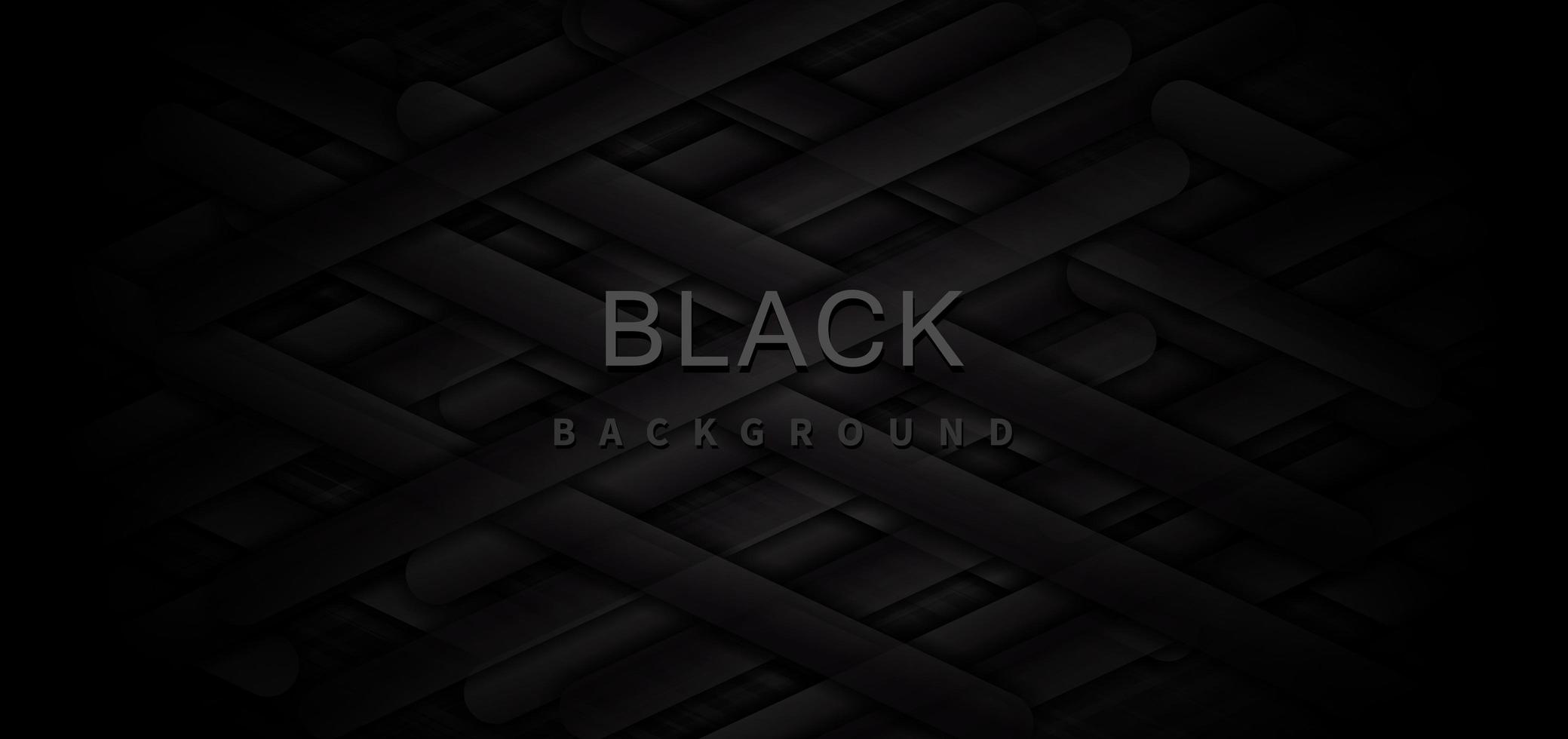 Abstract banner with black and grey geometric elements vector