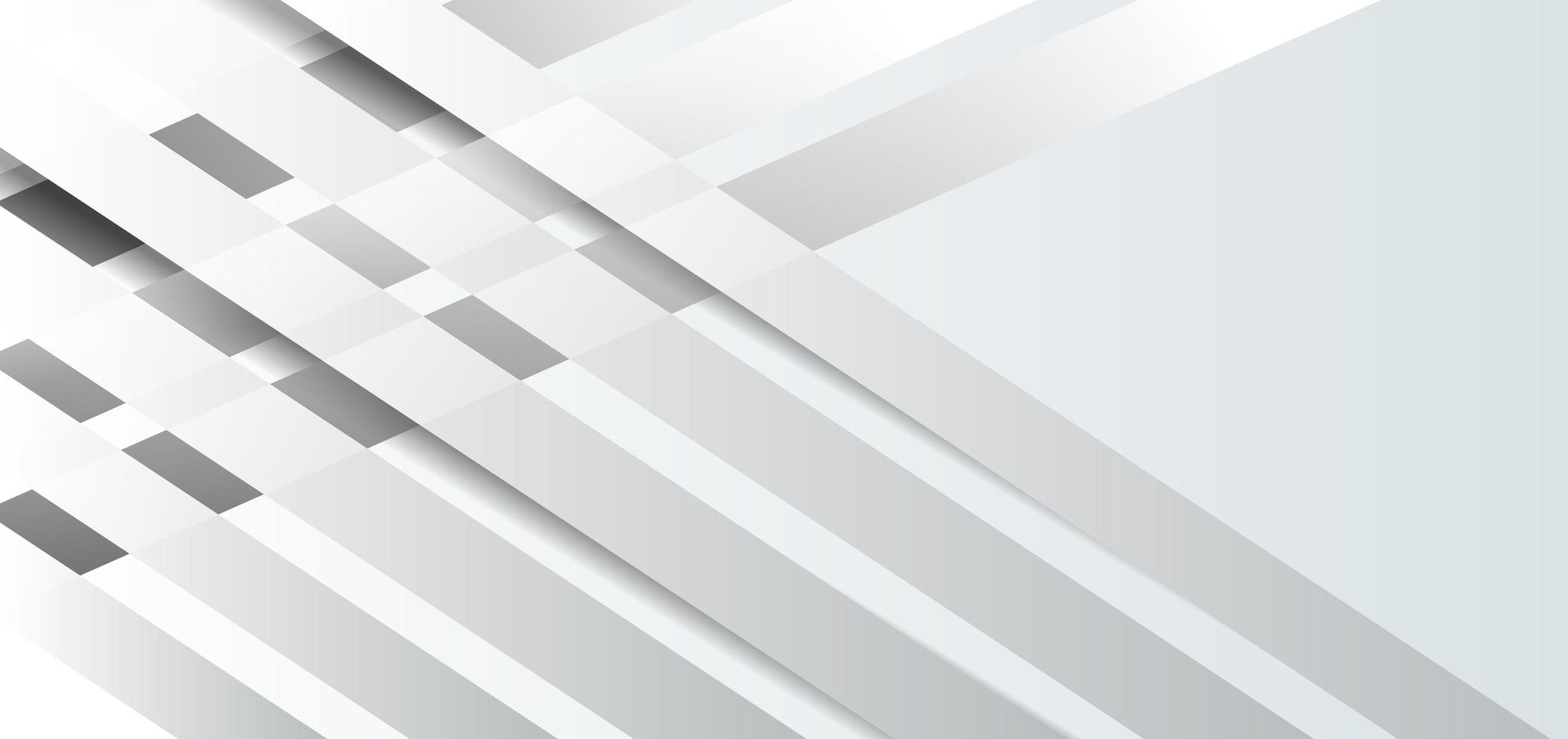 Abstract template white and grey diagonal elements vector