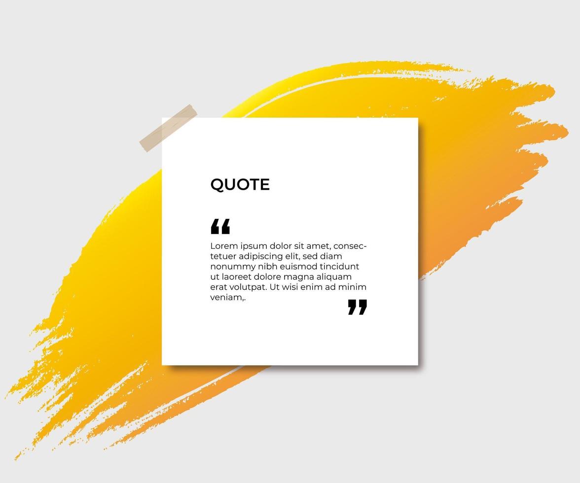 Banner with splash for quote vector