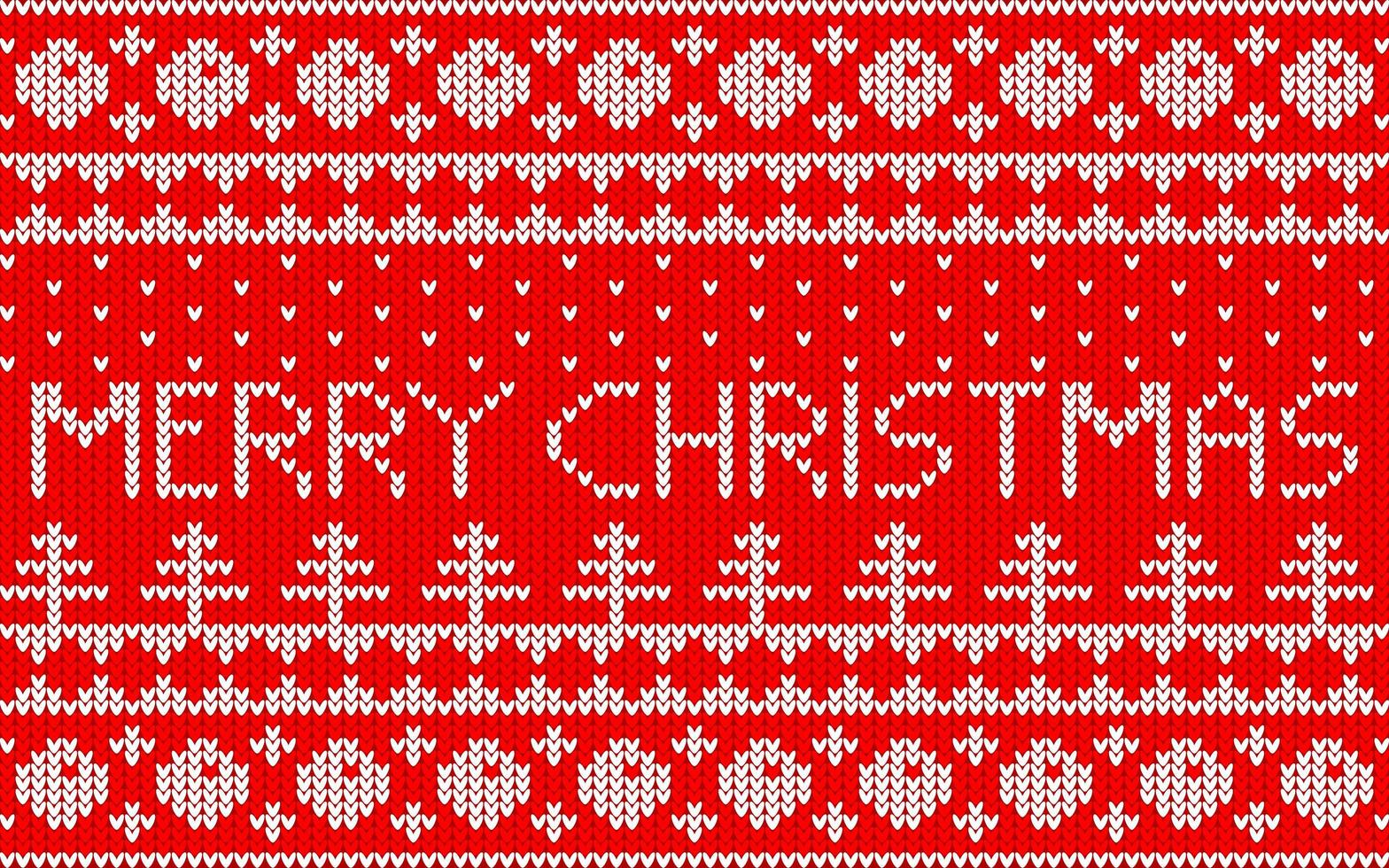 Jacquard pattern for Christmas vector