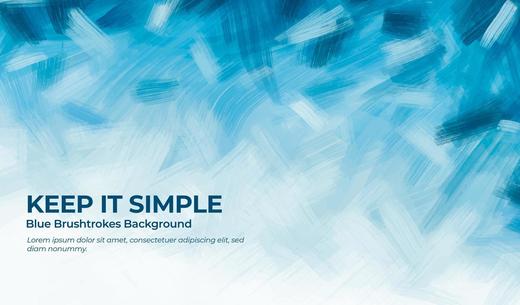 Blue brushstrokes background vector