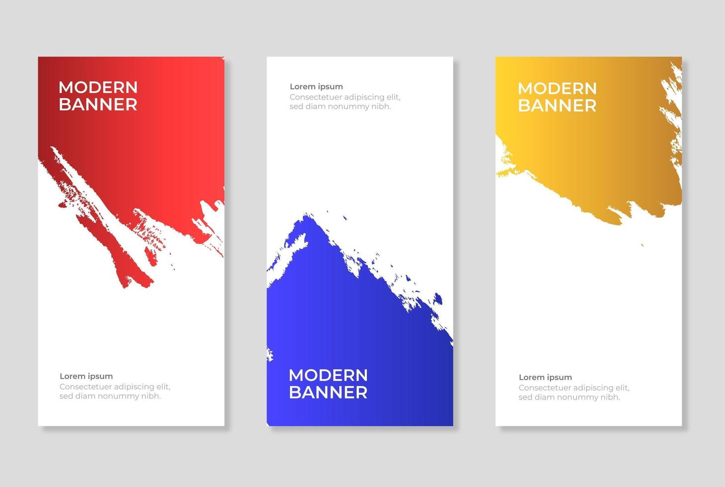 Collection of vertical banners vector