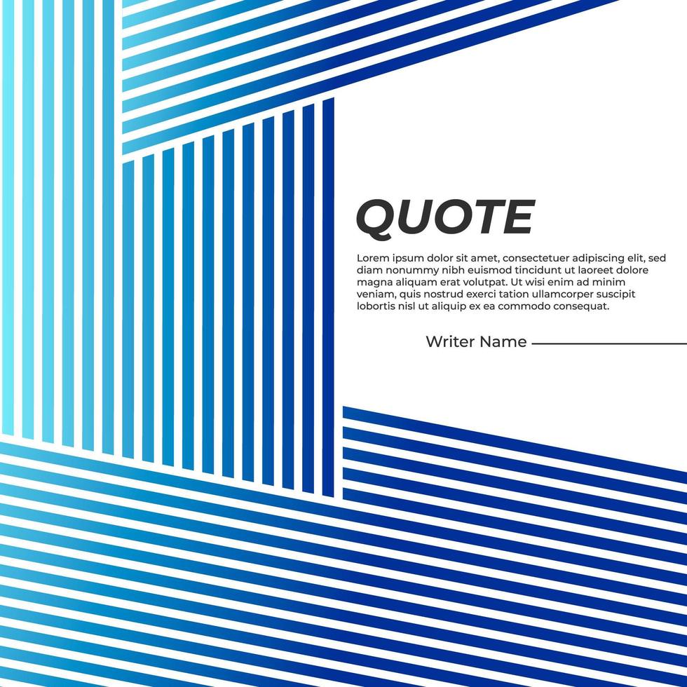 Banner for quote with gradient vector