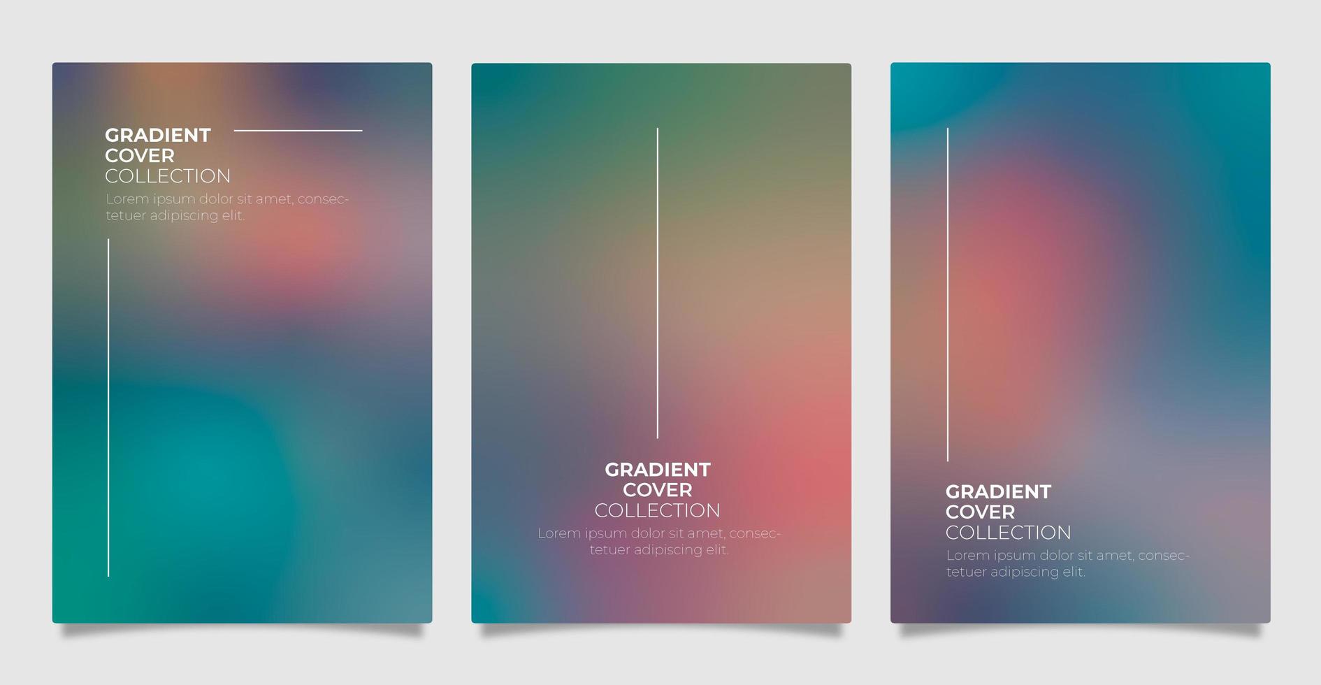 Gradient cover collection vector