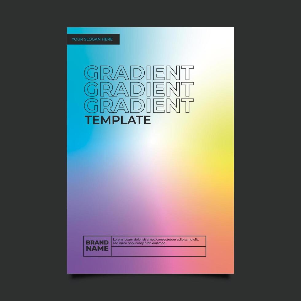 Fluor gradient template background vector