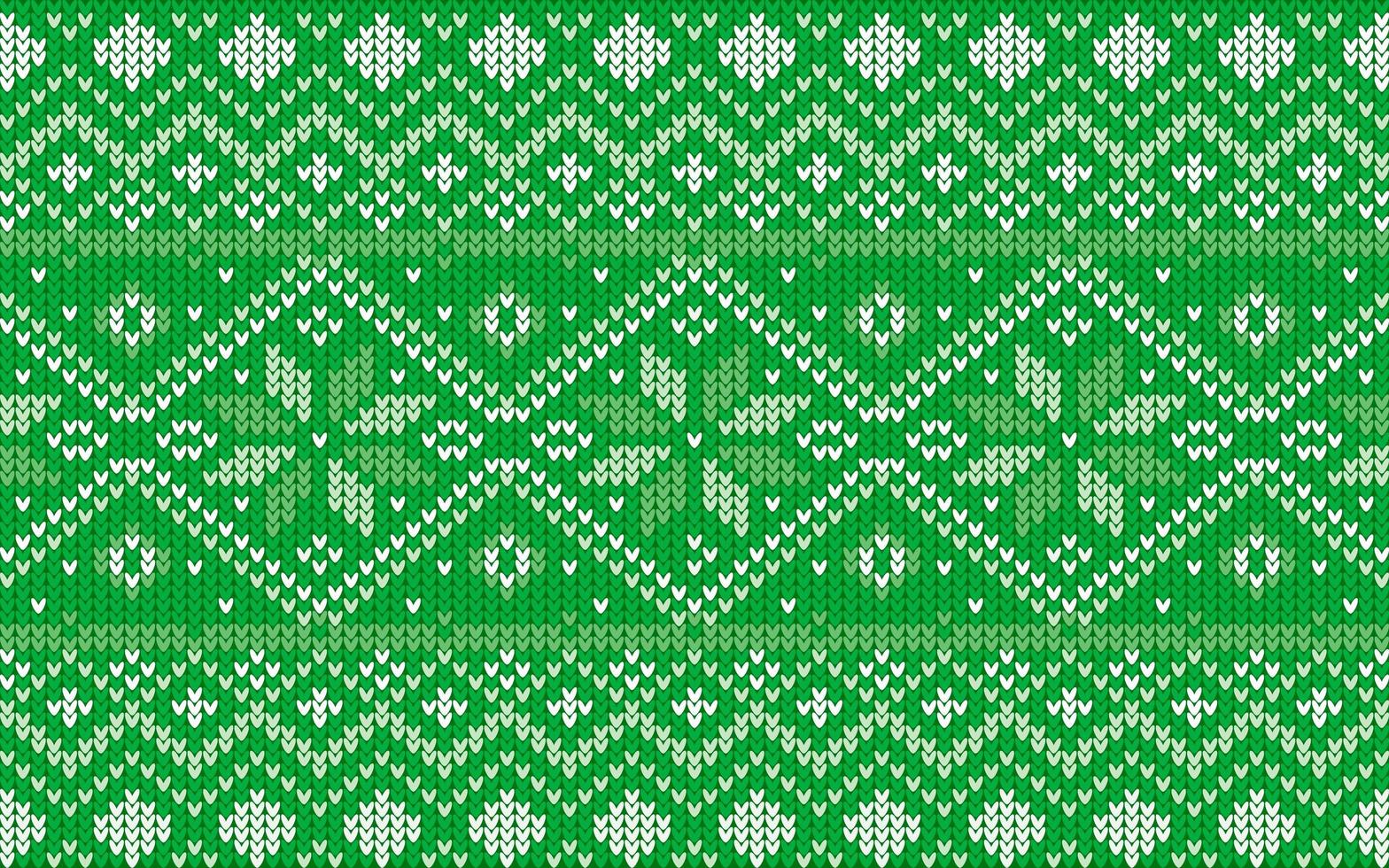 Jaquard pattern for Christmas with snowflakes vector