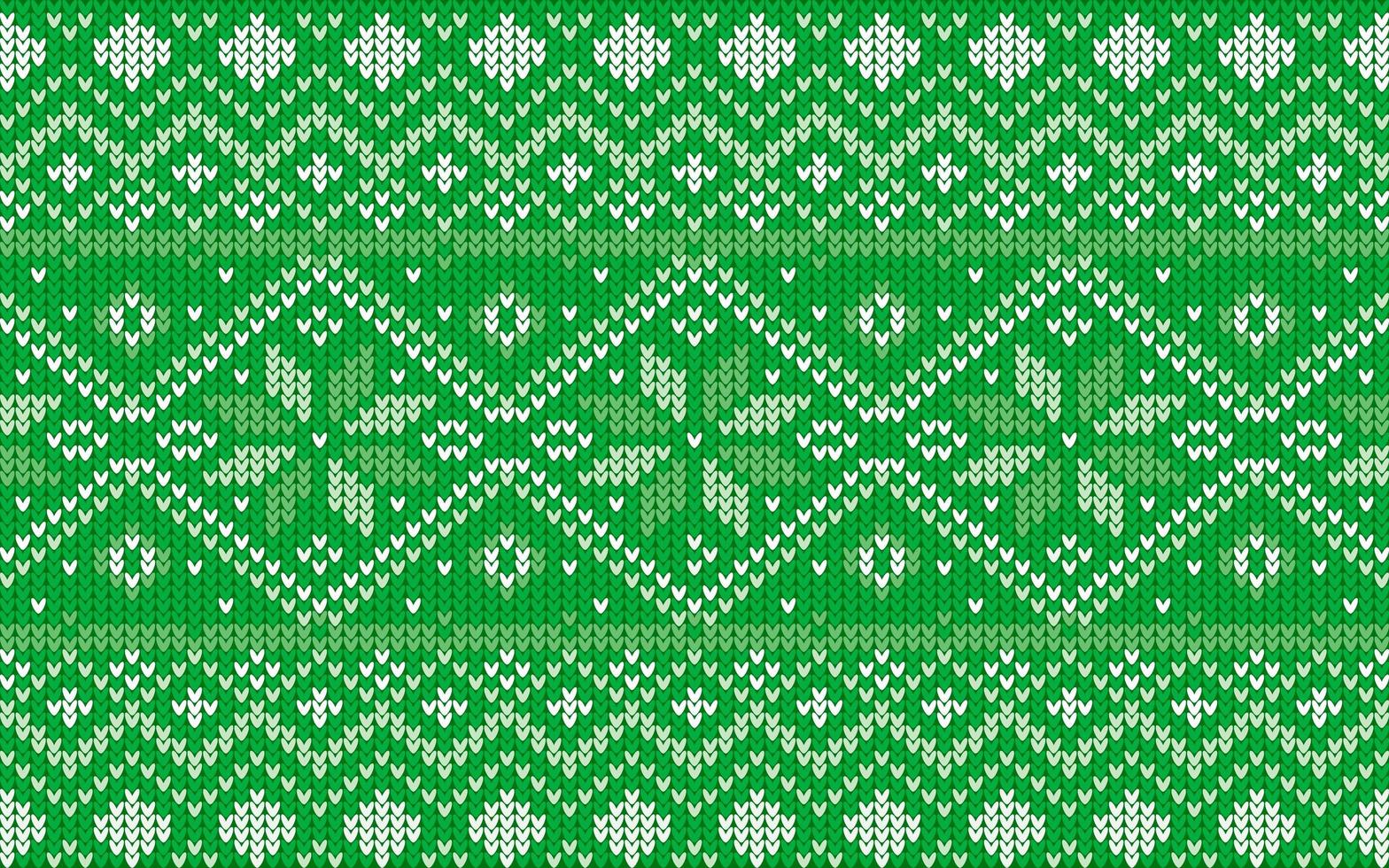 Jaquard pattern for Christmas with snowflakes vector