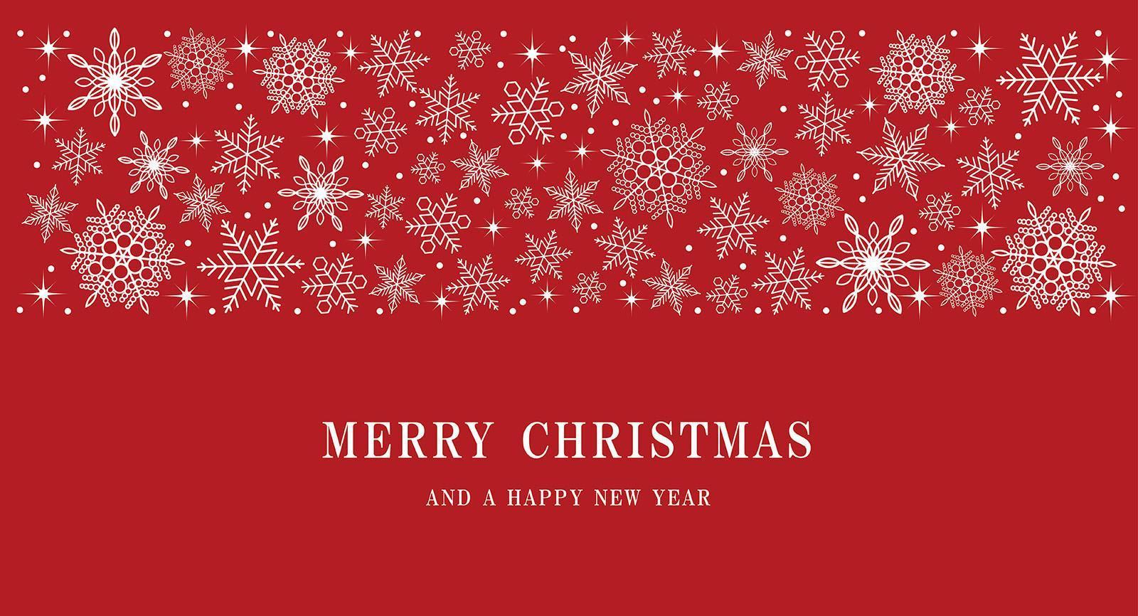 Merry Christmas and Happy New Year background vector