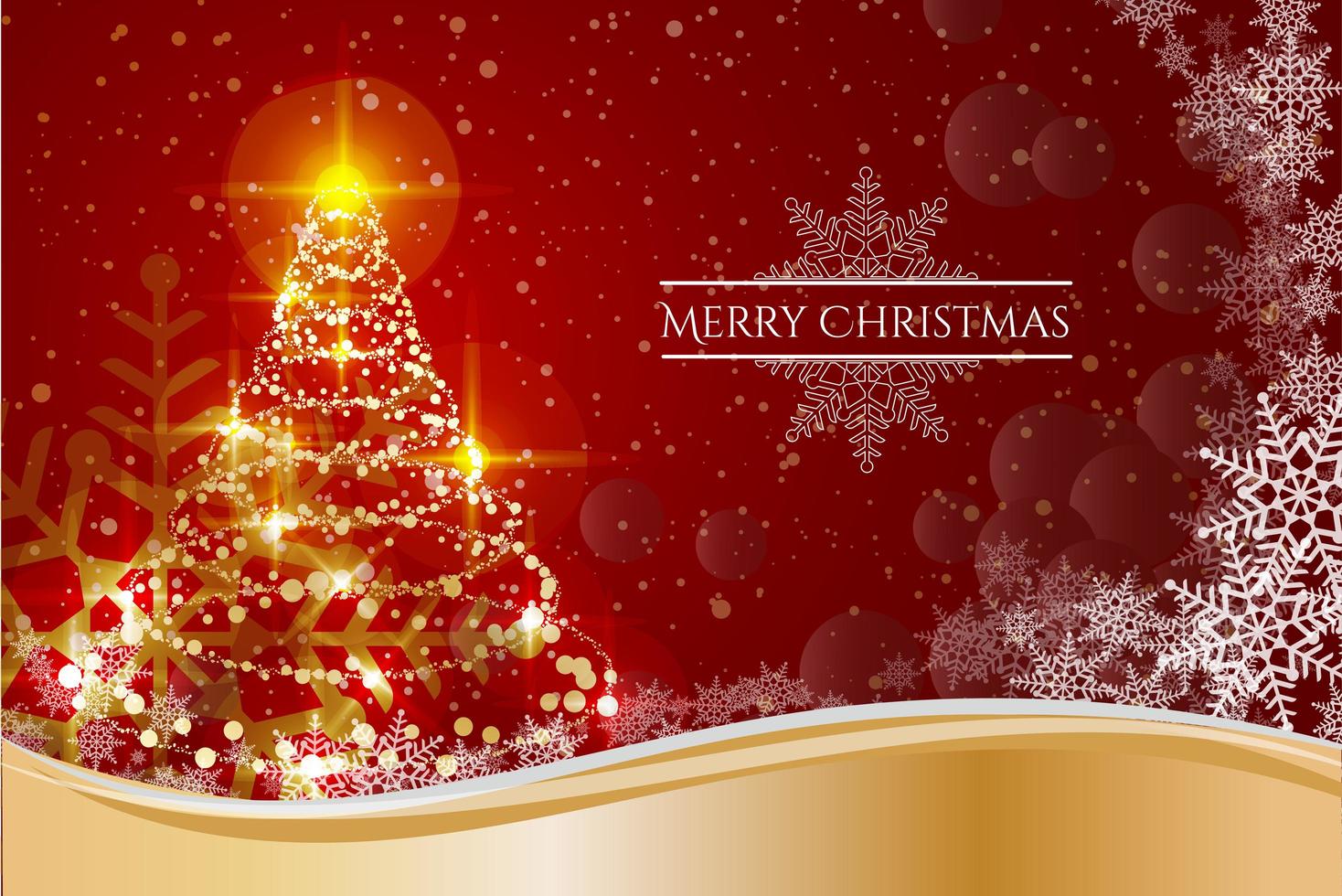 Merry Christmas background design vector