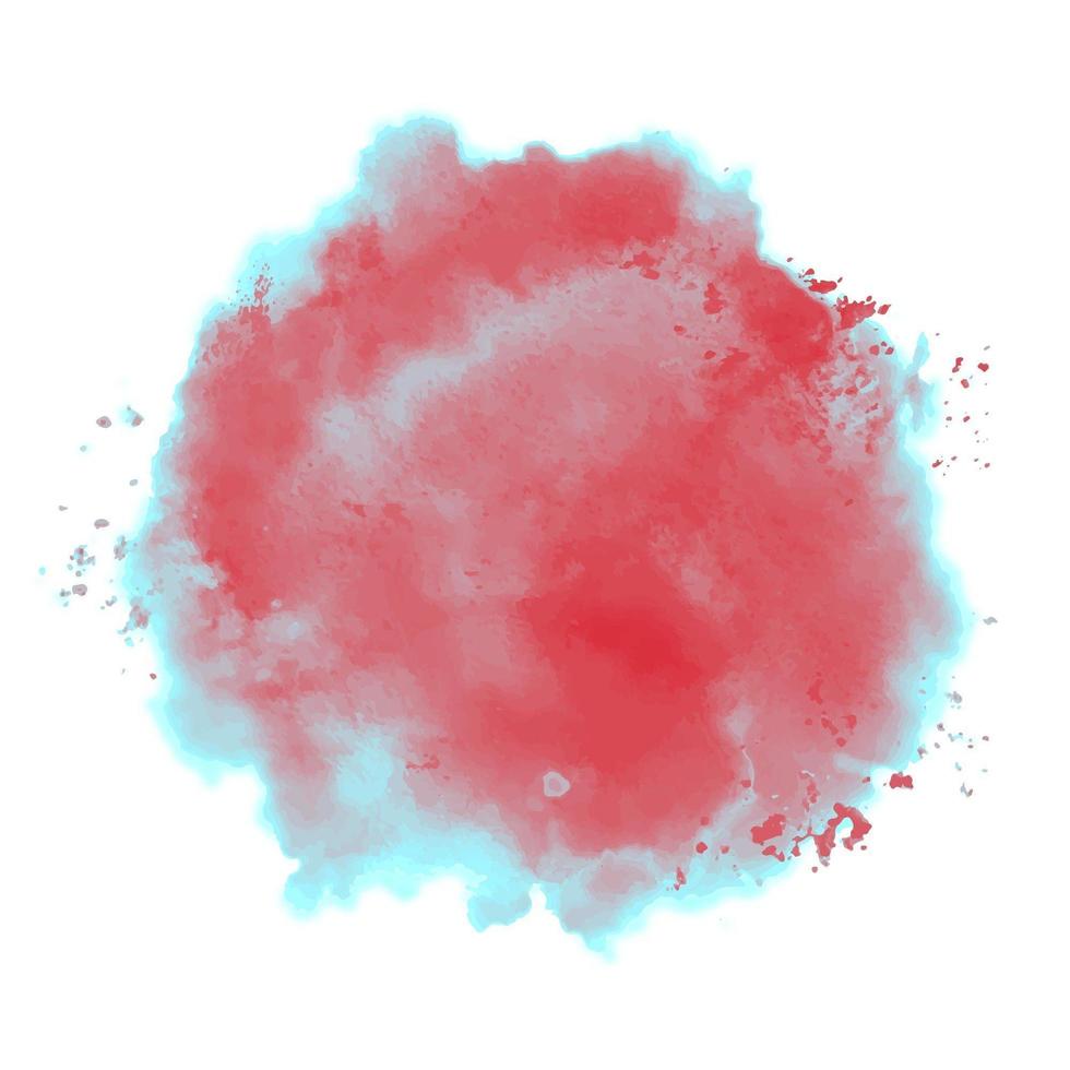 Duotone watercolor splash vector