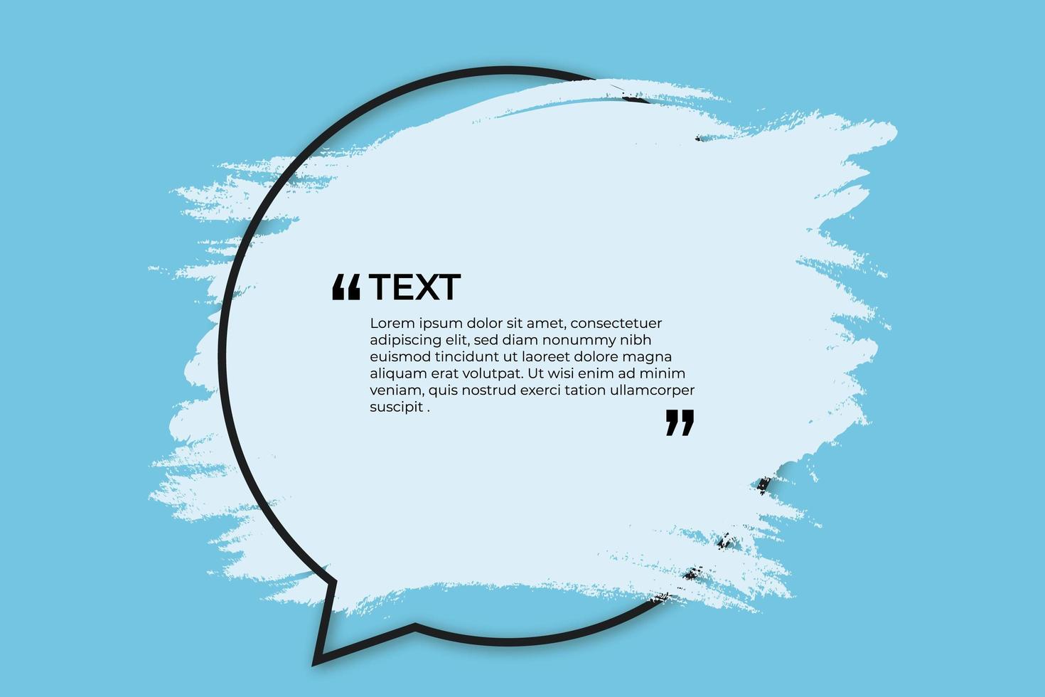 Place for text with blue splash vector