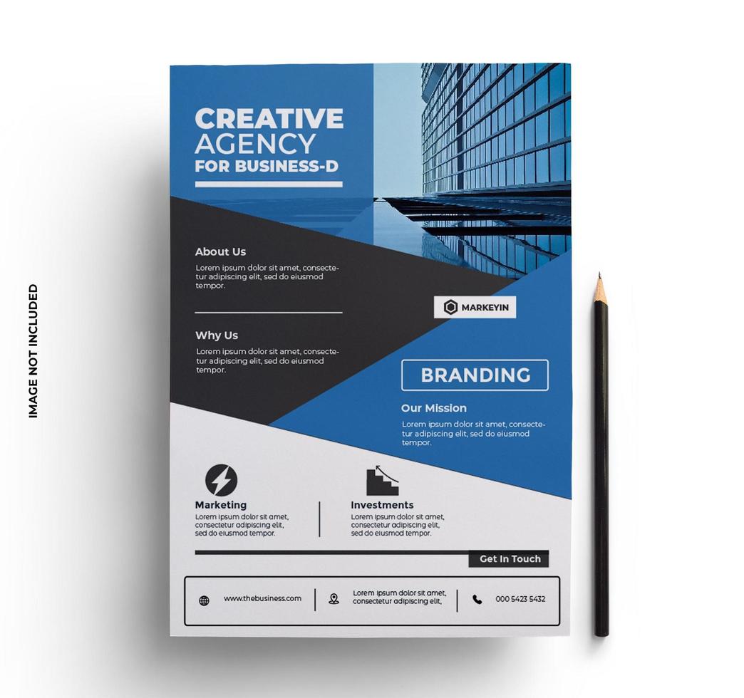 Print Ready Flyer Design Template In A4 size vector