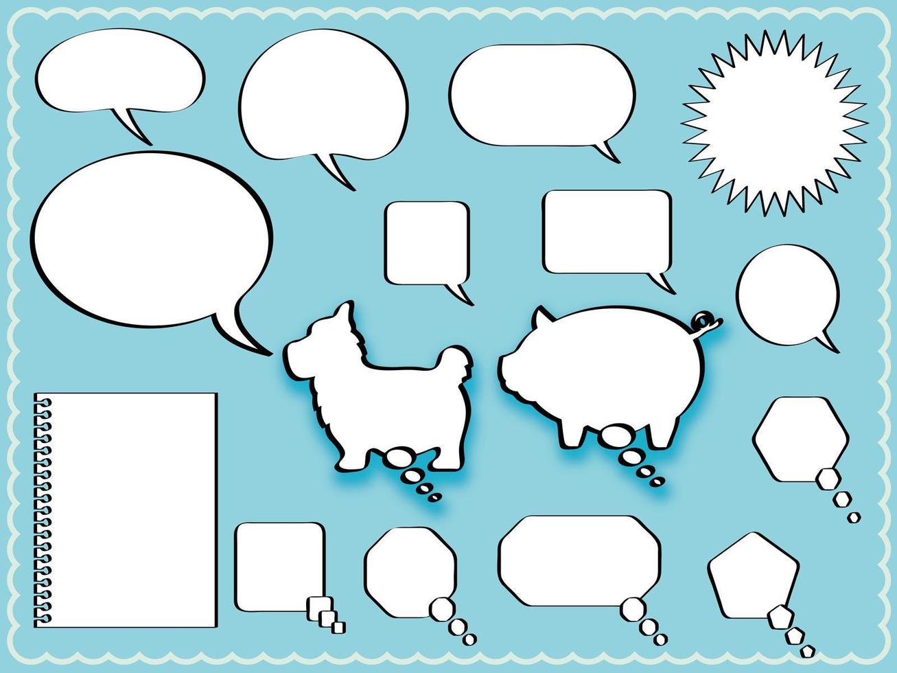 Set of speech balloons vector