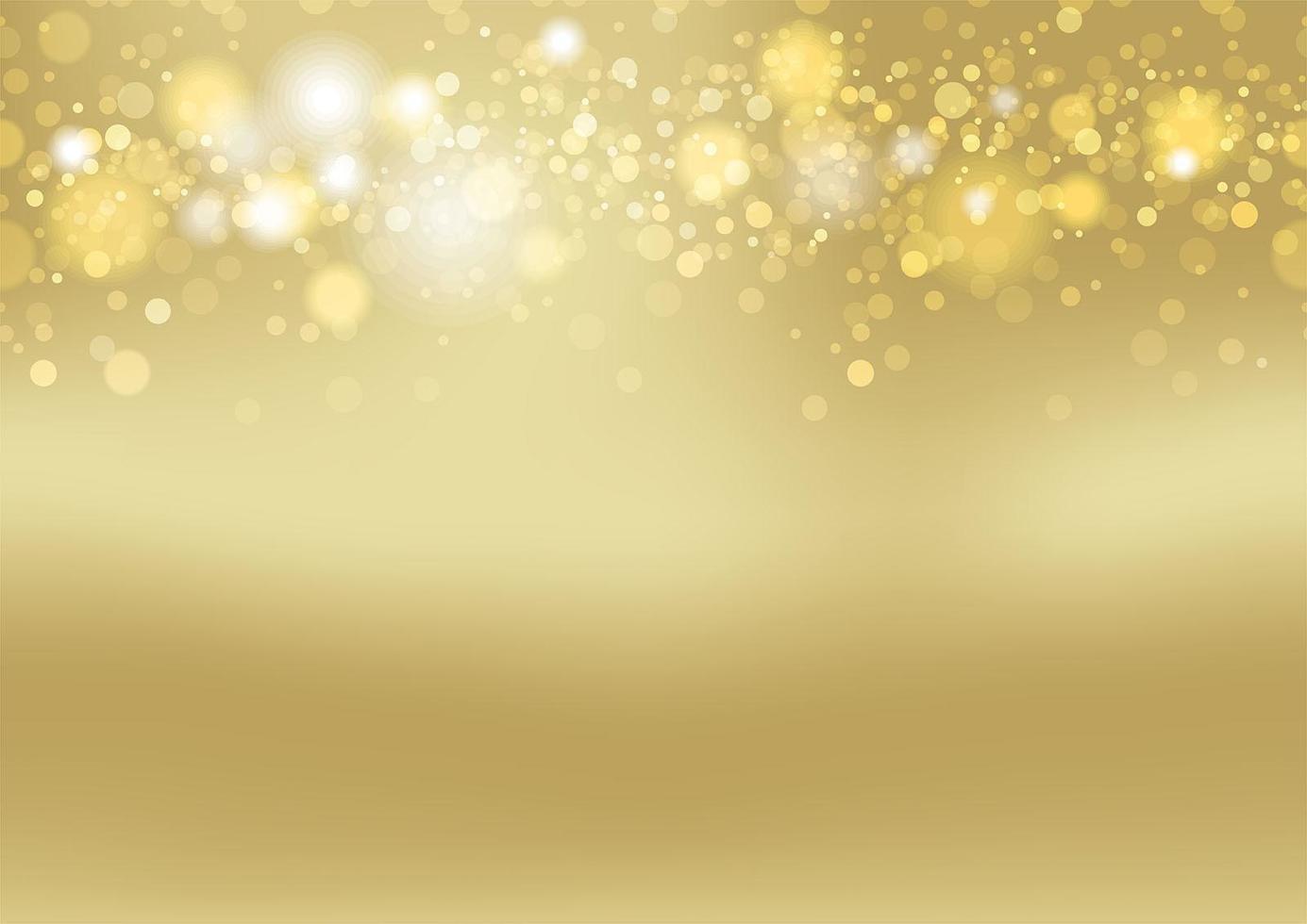 Gold abstract bokeh background vector