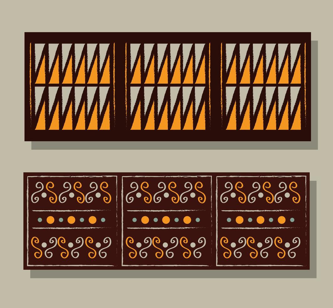 Ethnic ornament tile vector