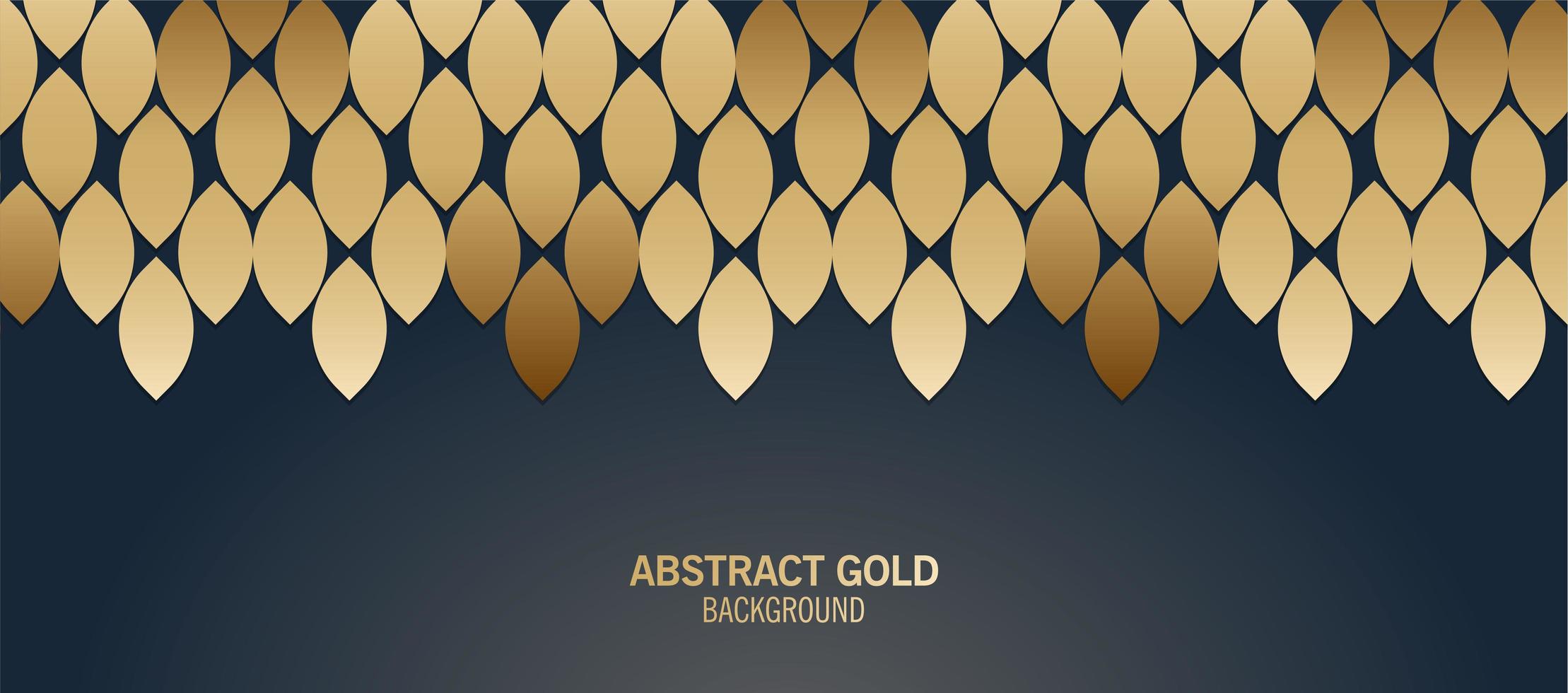 Elegant blue and gold abstract pattern vector