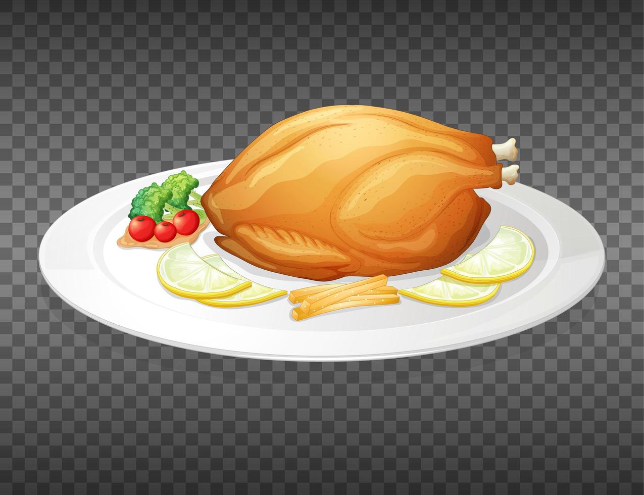 Thanksgiving turkey isolated vector