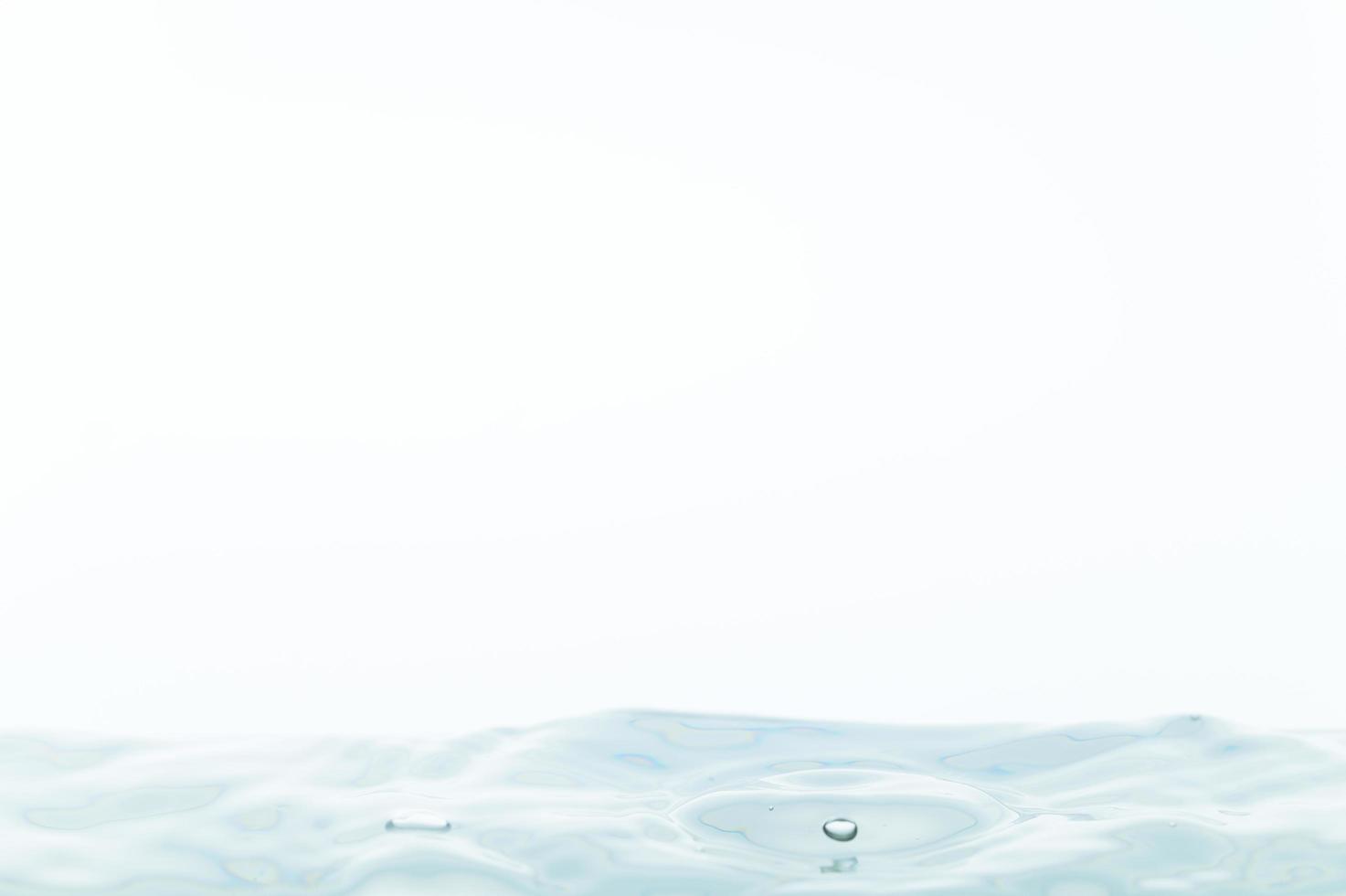 Water surface on white background photo