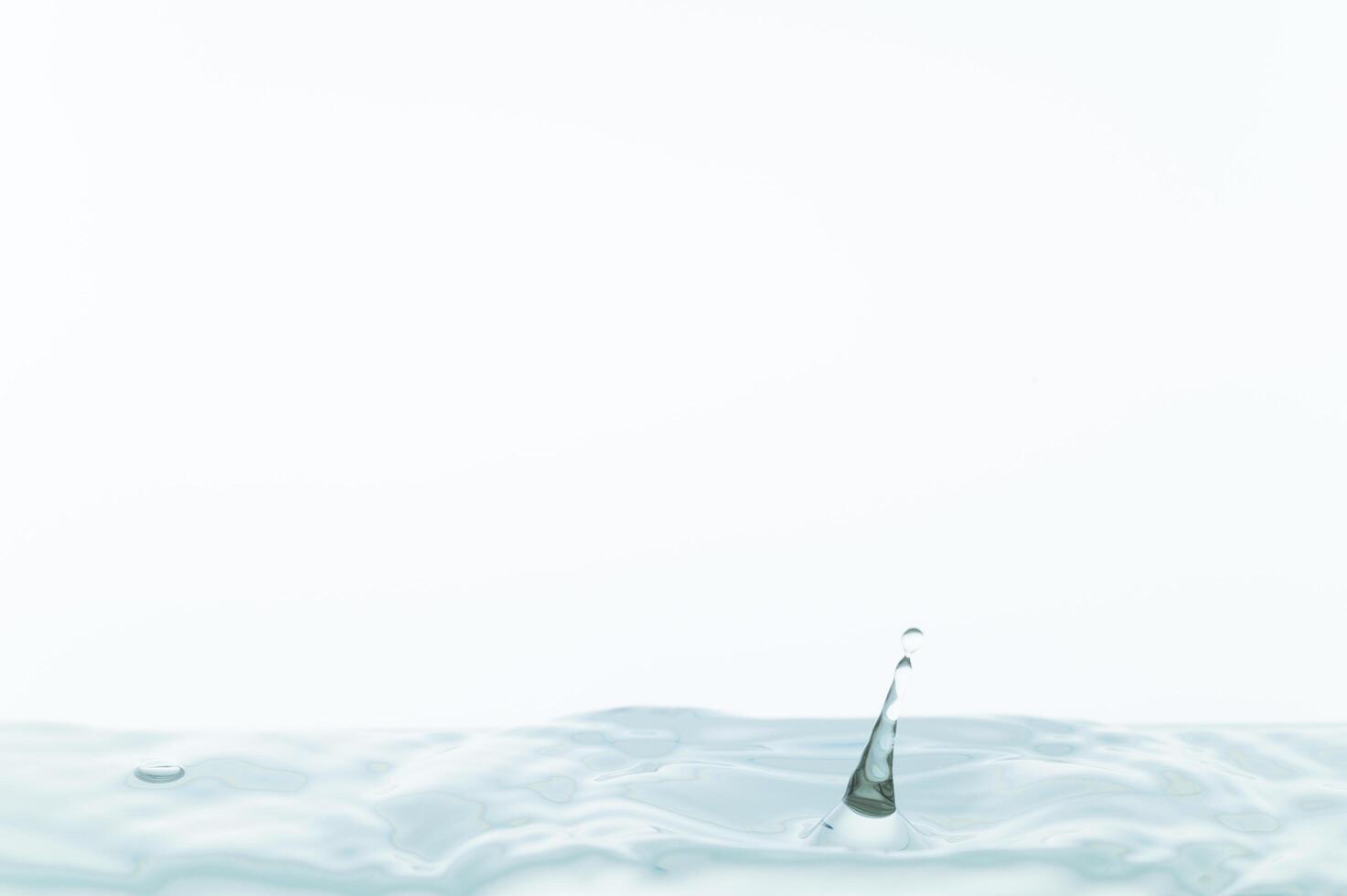 Water surface on white background photo