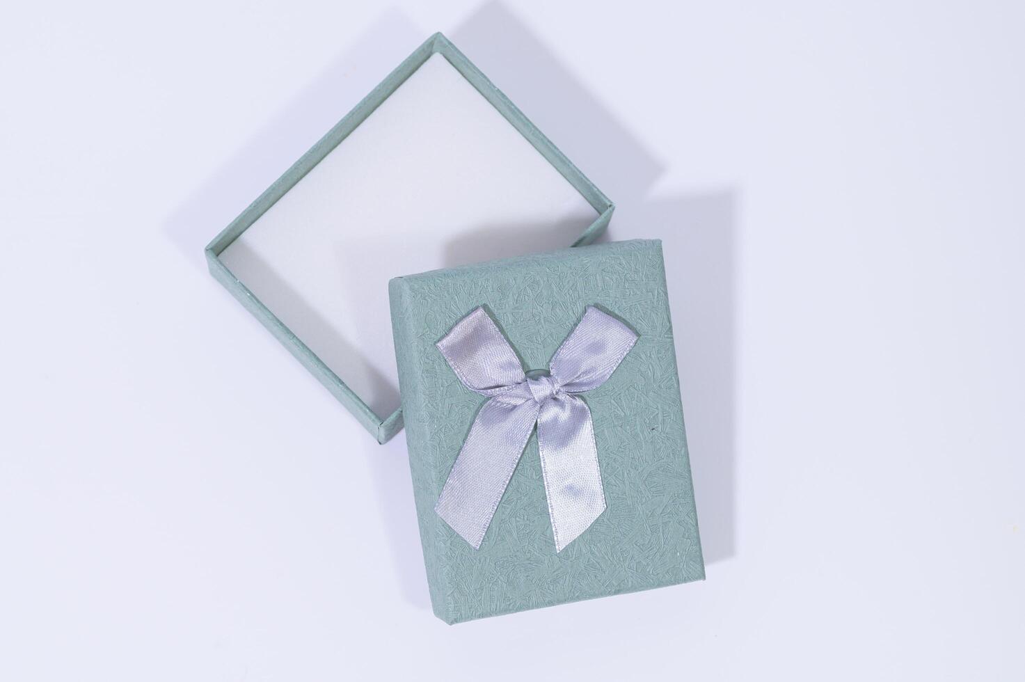 Gift box on white background photo