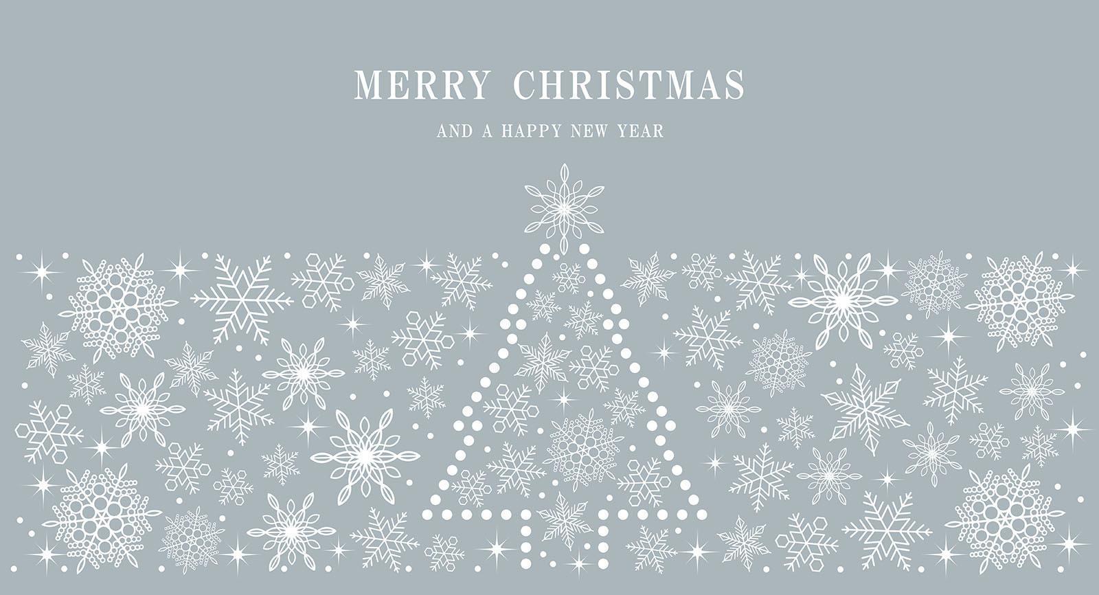 Merry Christmas And Happy New Year Abstract Snowflake Background vector