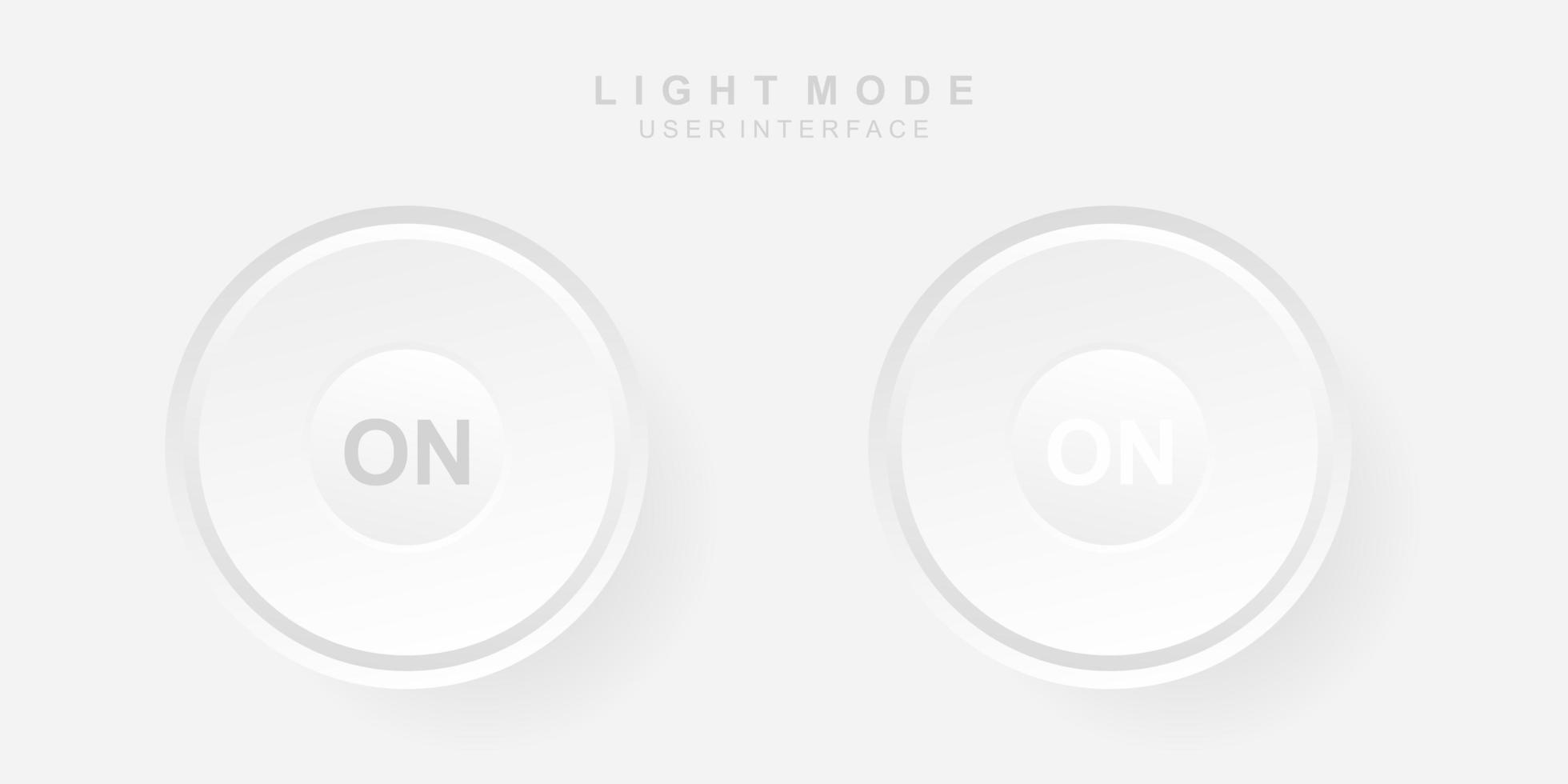 Power On Icon in Light Neumorphism Design vector