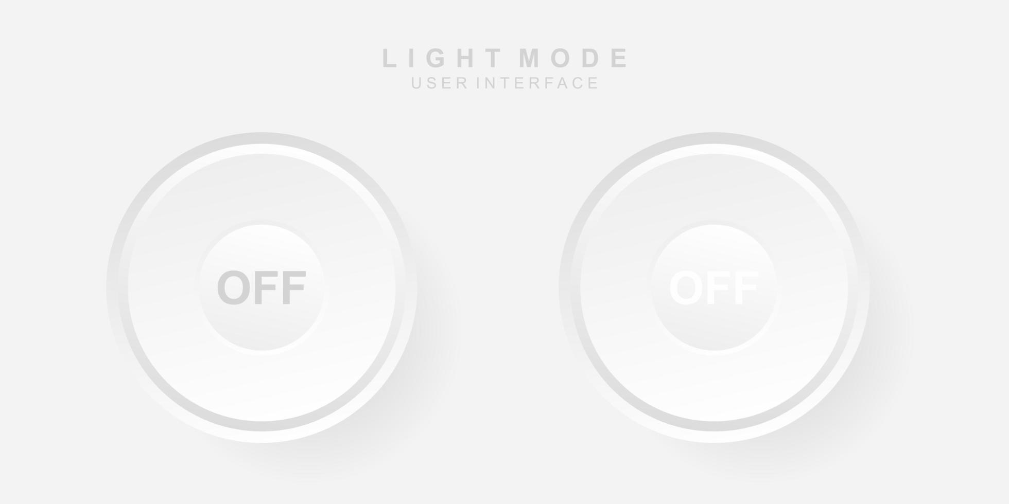 Power Off Icon in Light Neumorphism Design vector