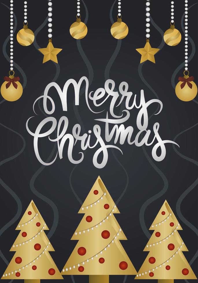 Deluxe Christmas greeting card vector