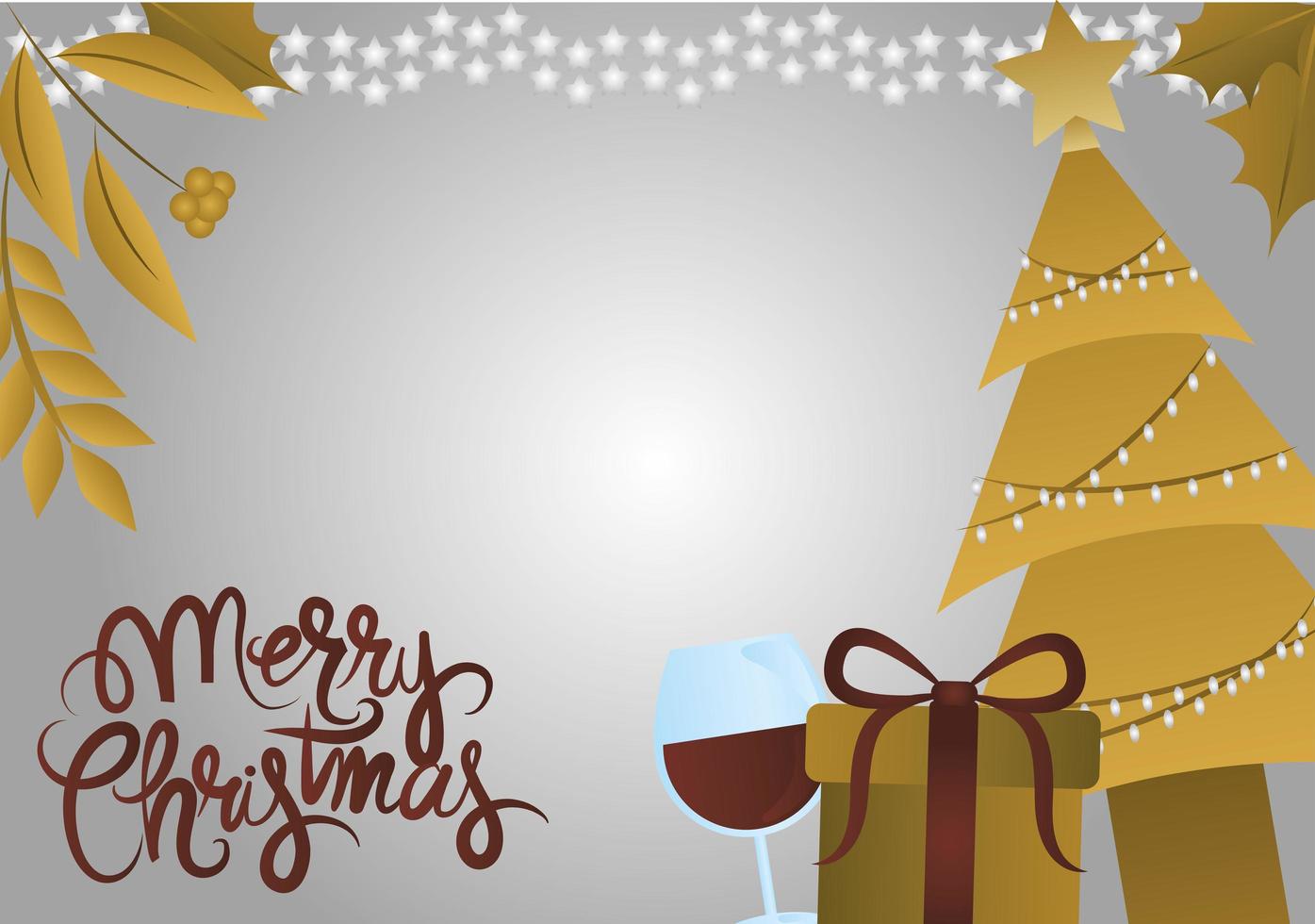 banner navideño de lujo o tarjeta de felicitación vector