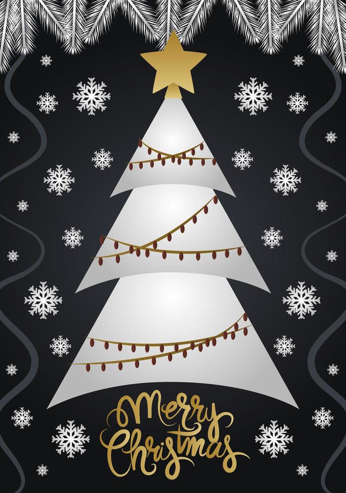 Deluxe Christmas greeting card vector