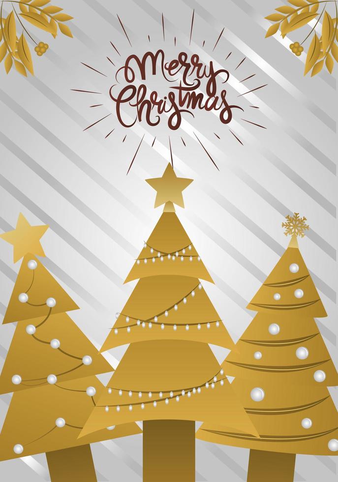 Deluxe Christmas greeting card vector