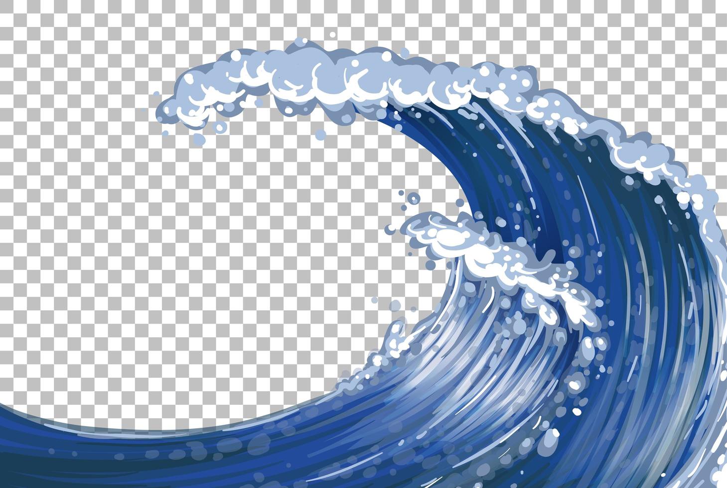 Sea giant waves vector