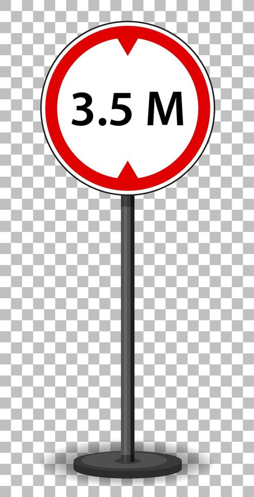 Red traffic sign vector