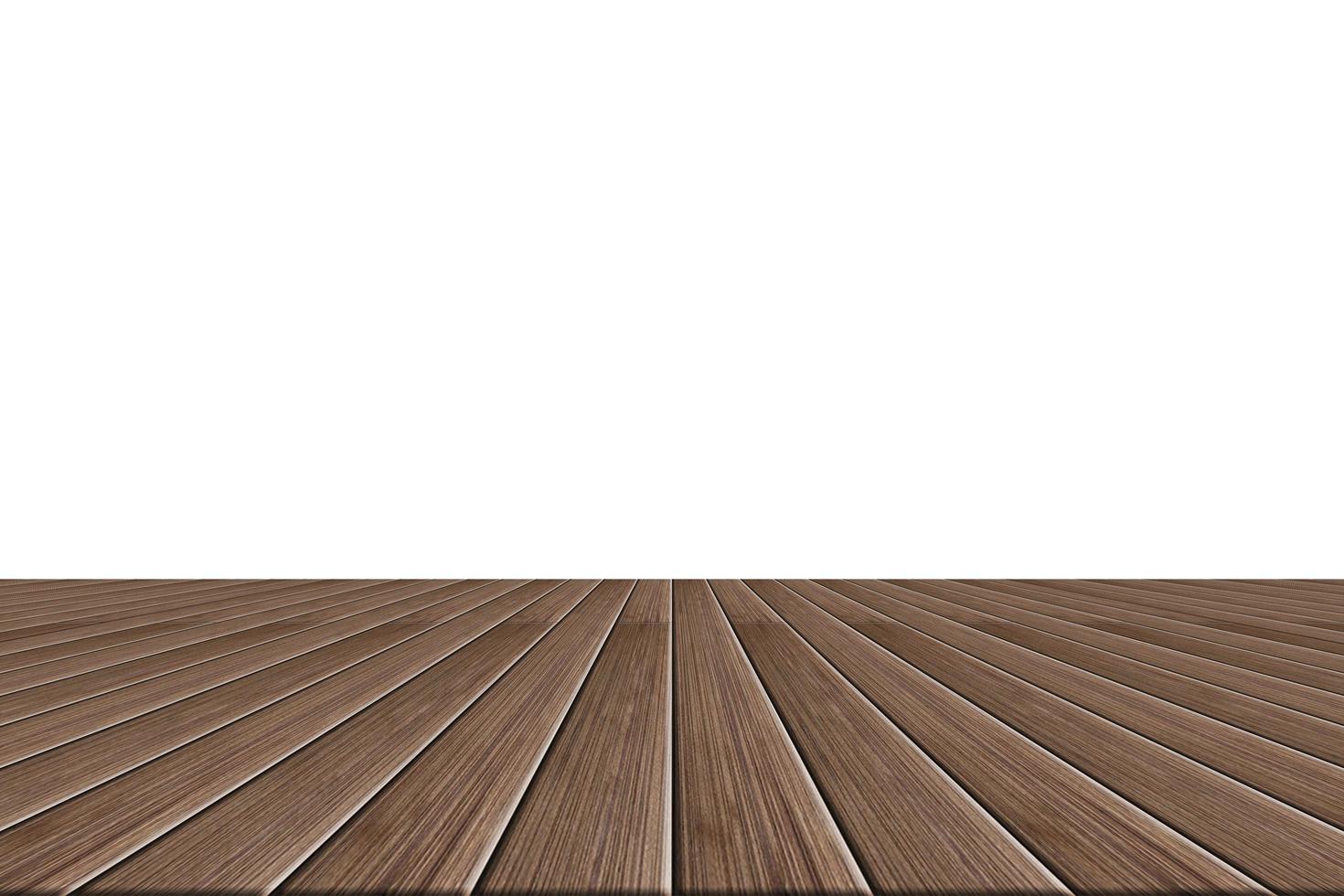 Wood floor on white background photo