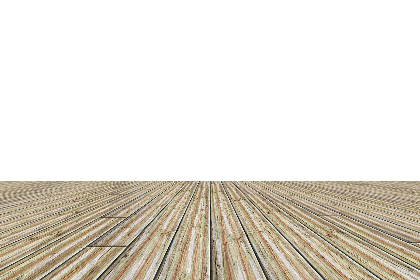 Wood floor on white background photo