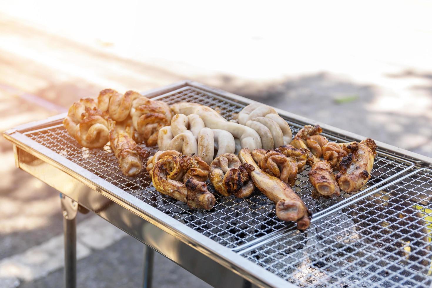 Roasted pork fillet in the sun photo