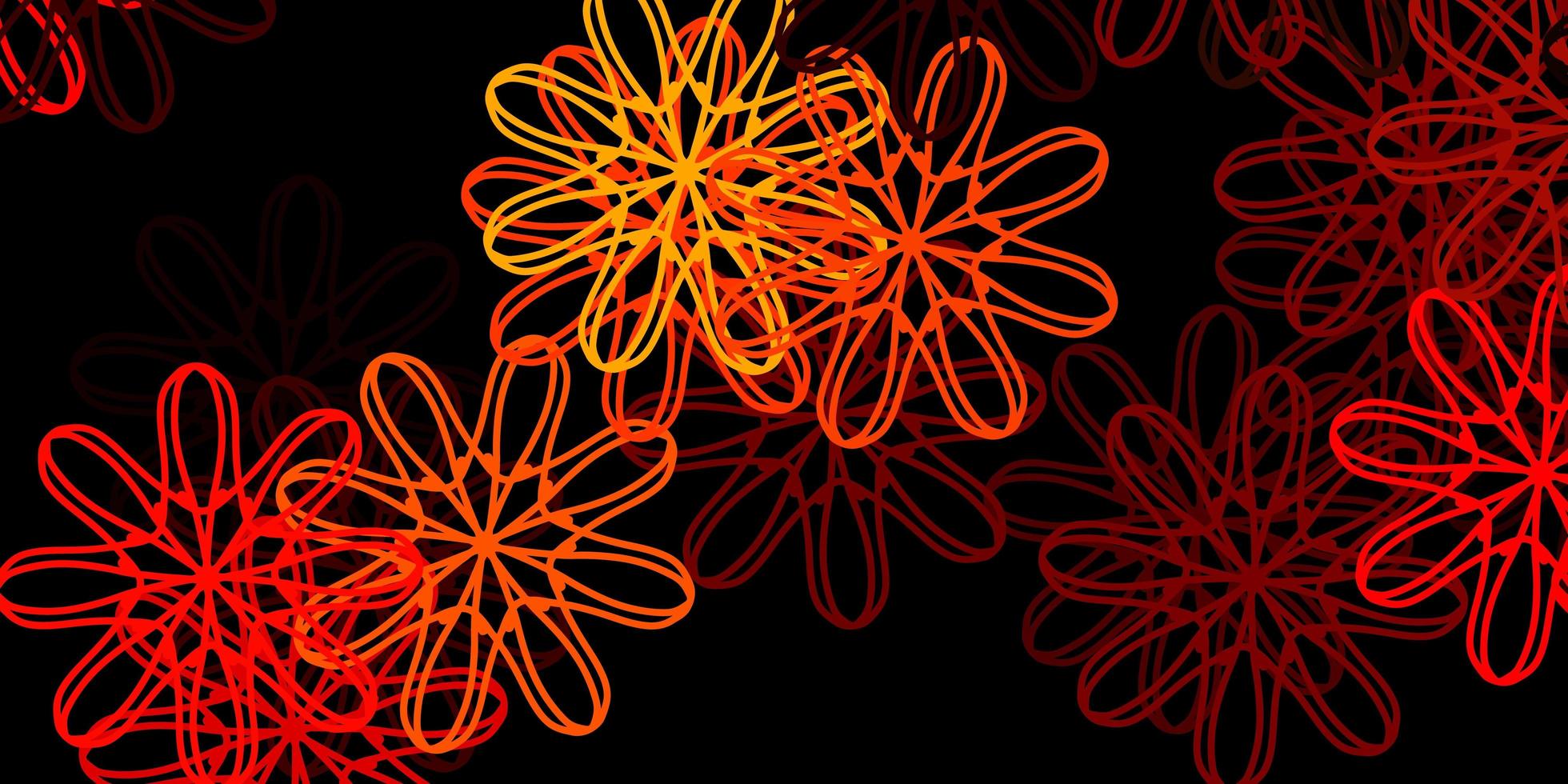 Dark orange texture with shapes. vector
