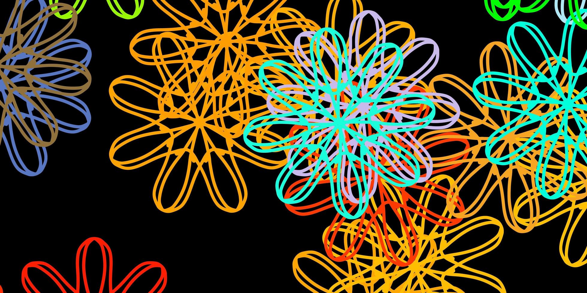 Multicolor template with abstract forms. vector