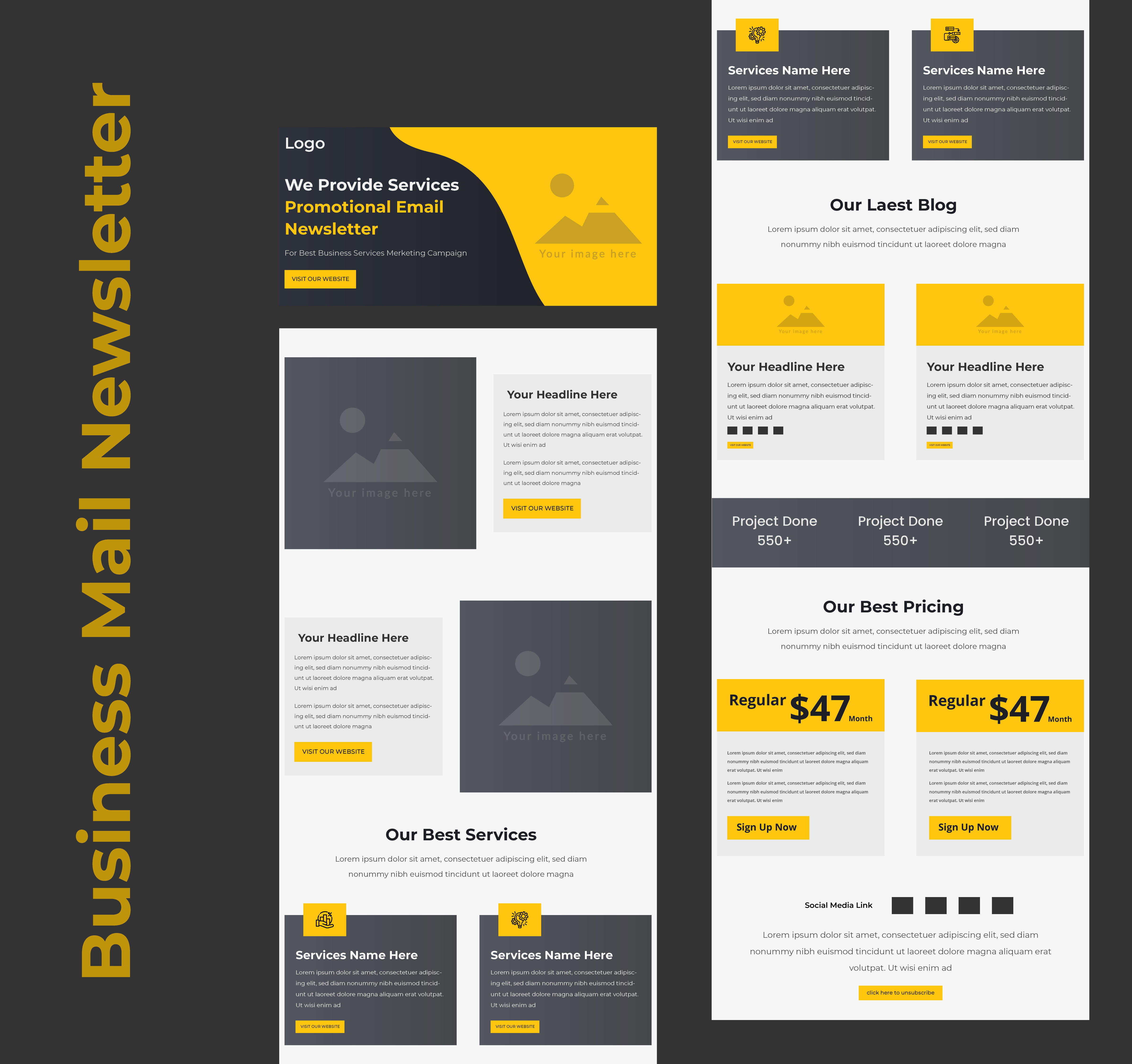Business Services Promotional B2B Email Template 1431372 Vector Art at Business Services Promotional B2B Email Template 1431372 Vector Art at
