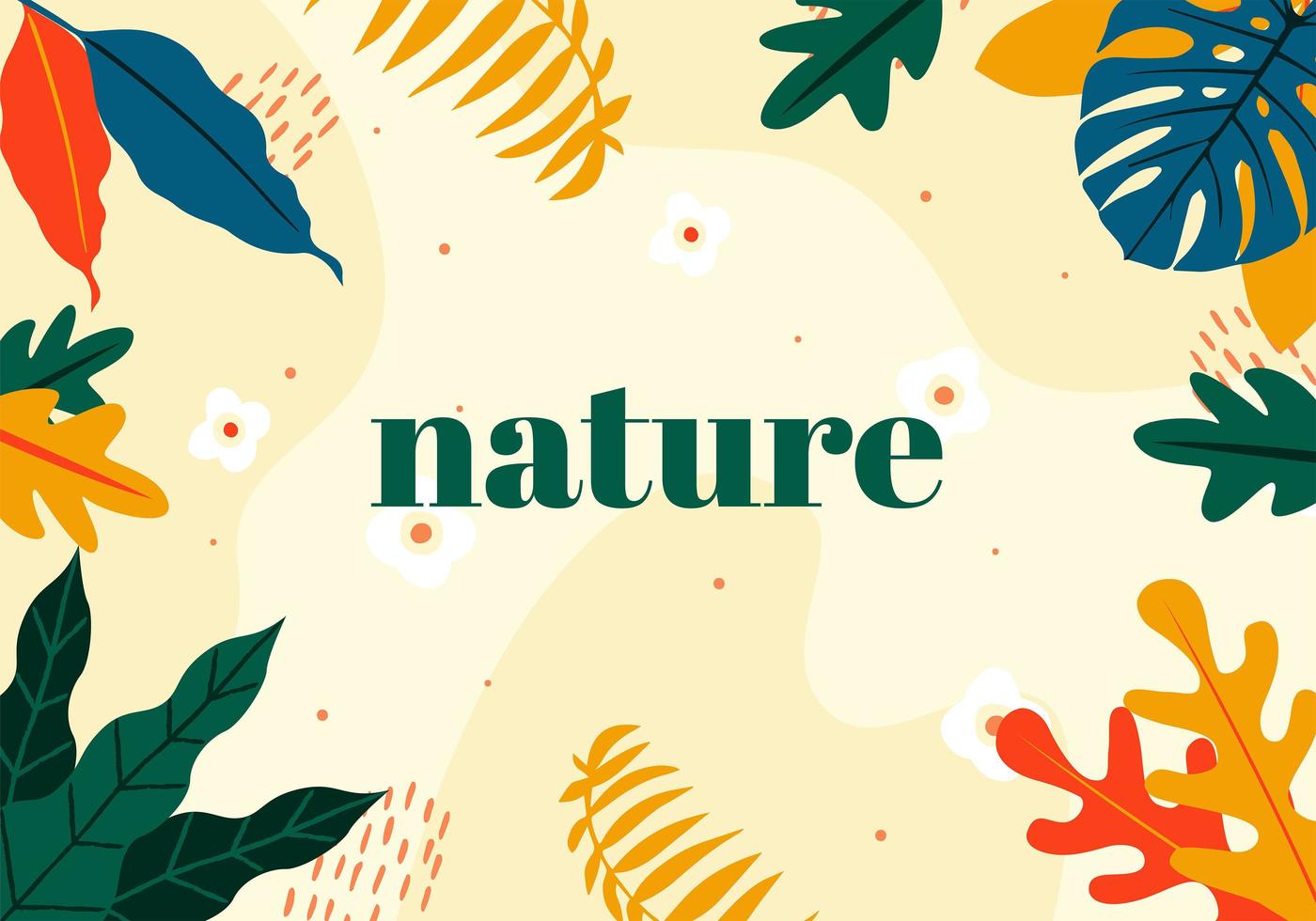 Abstract Nature Frame or Wallpaper vector