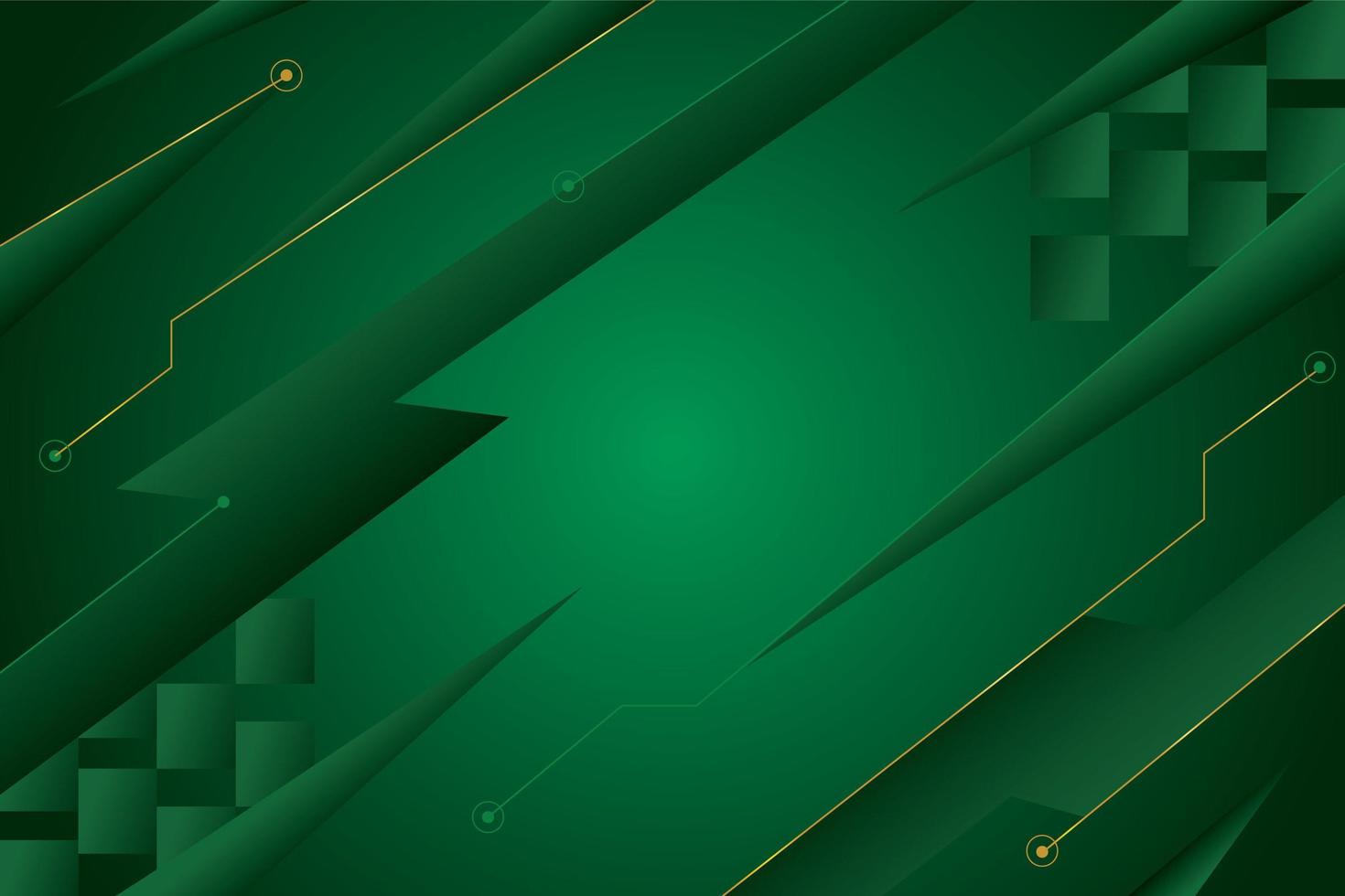 Green Background with Zig Zag Effect vector