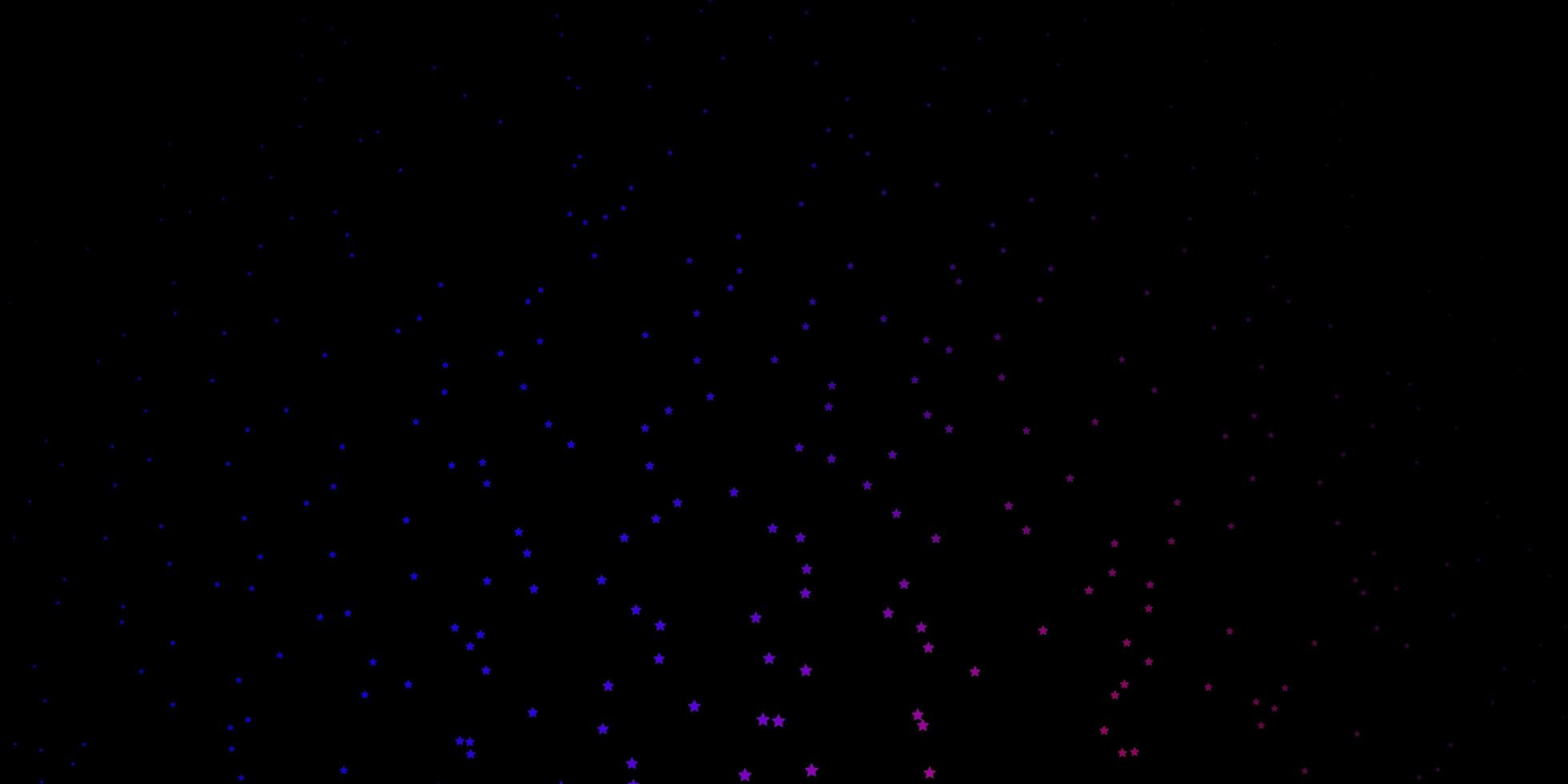 Blue and red stars on dark template. vector